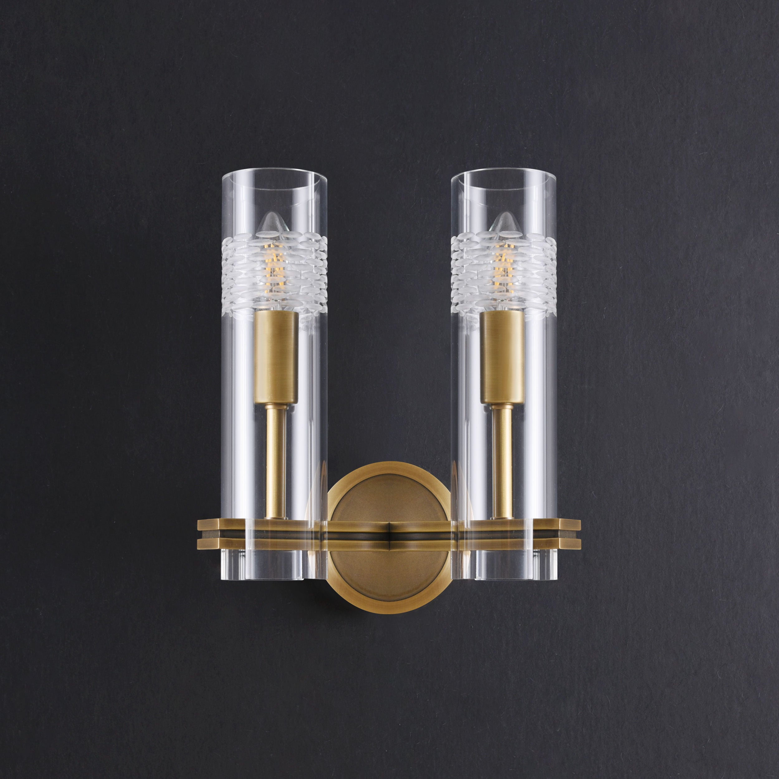 Keray Double Sconce Brass