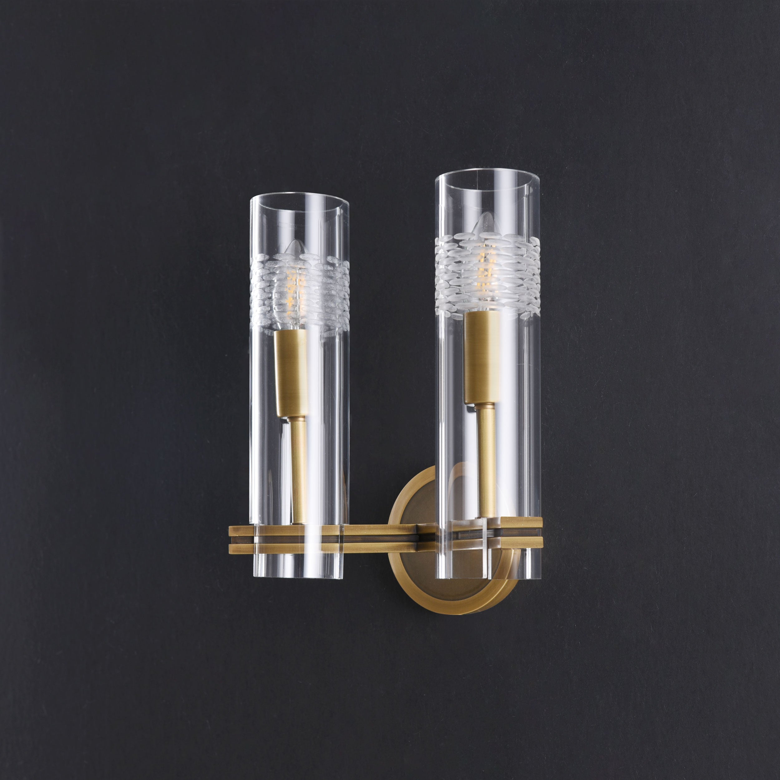 Keray Double Sconce Brass