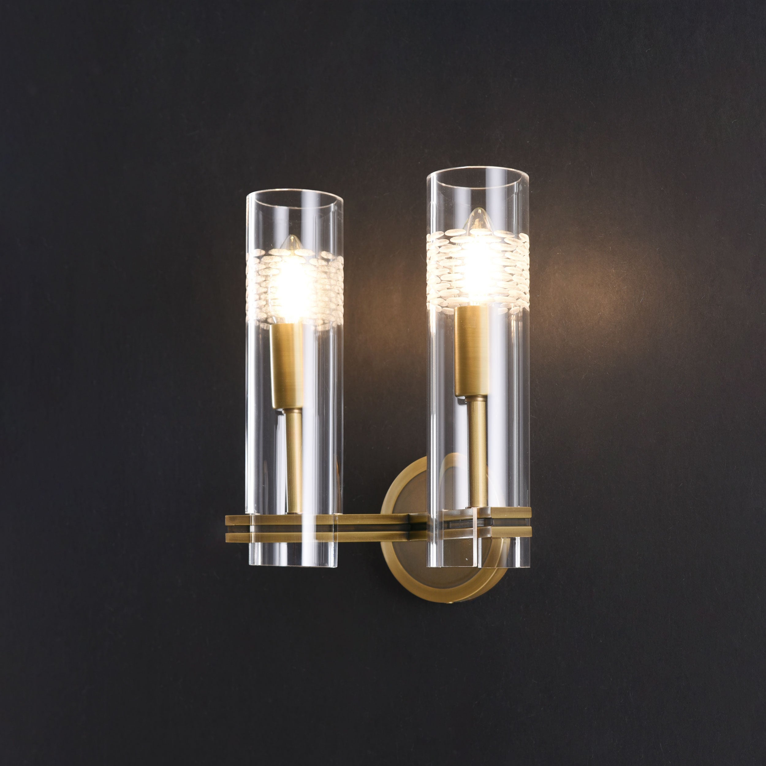 Keray Double Sconce Brass