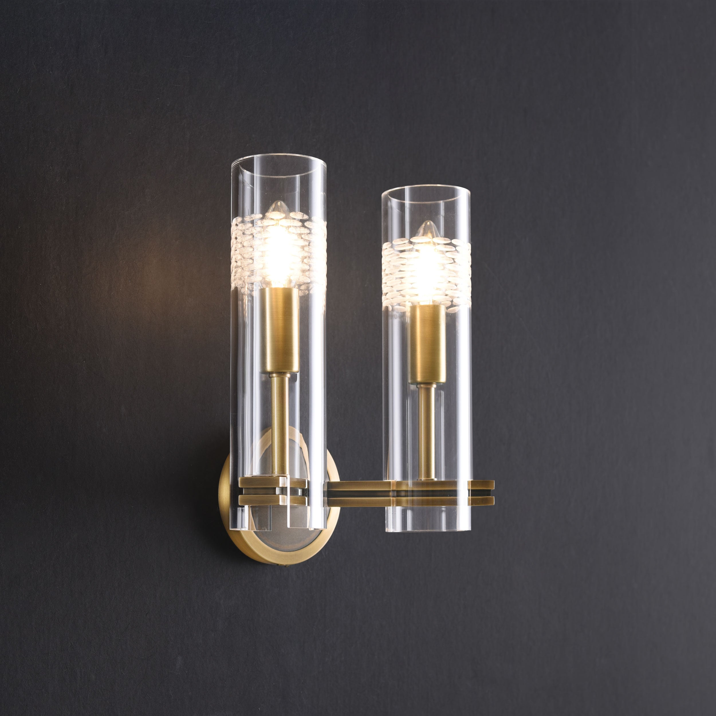 Keray Double Sconce Brass