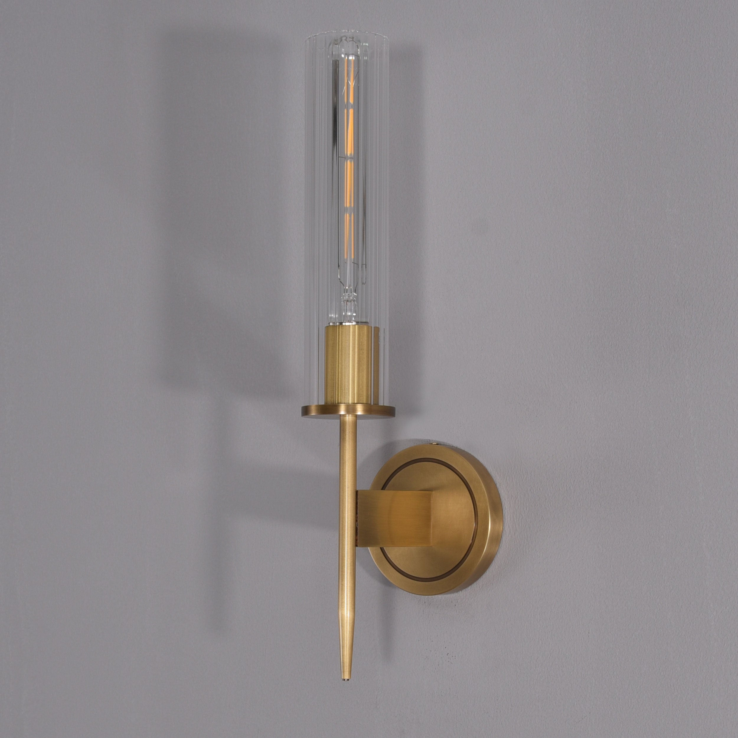 Figure Single Sconce Brass