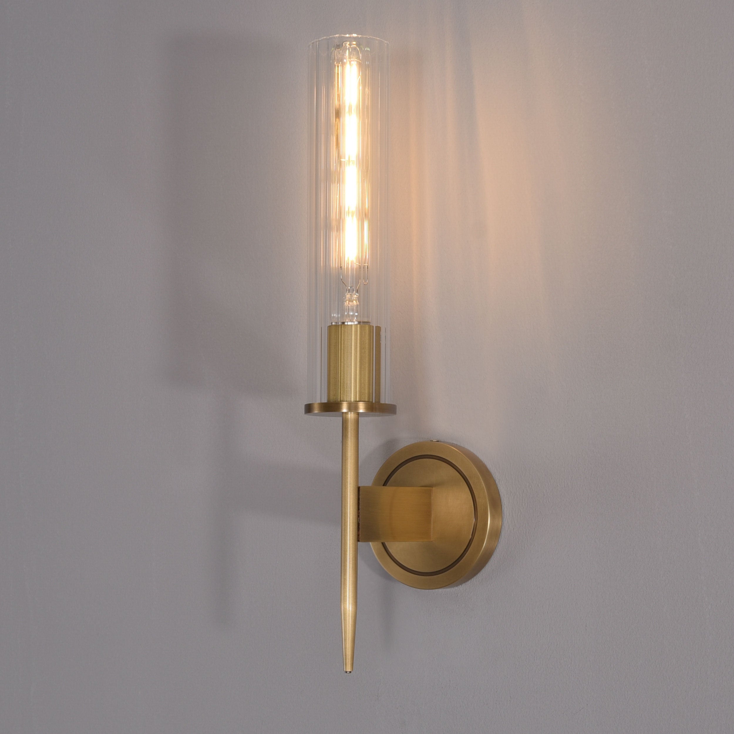 Figure Single Sconce Brass