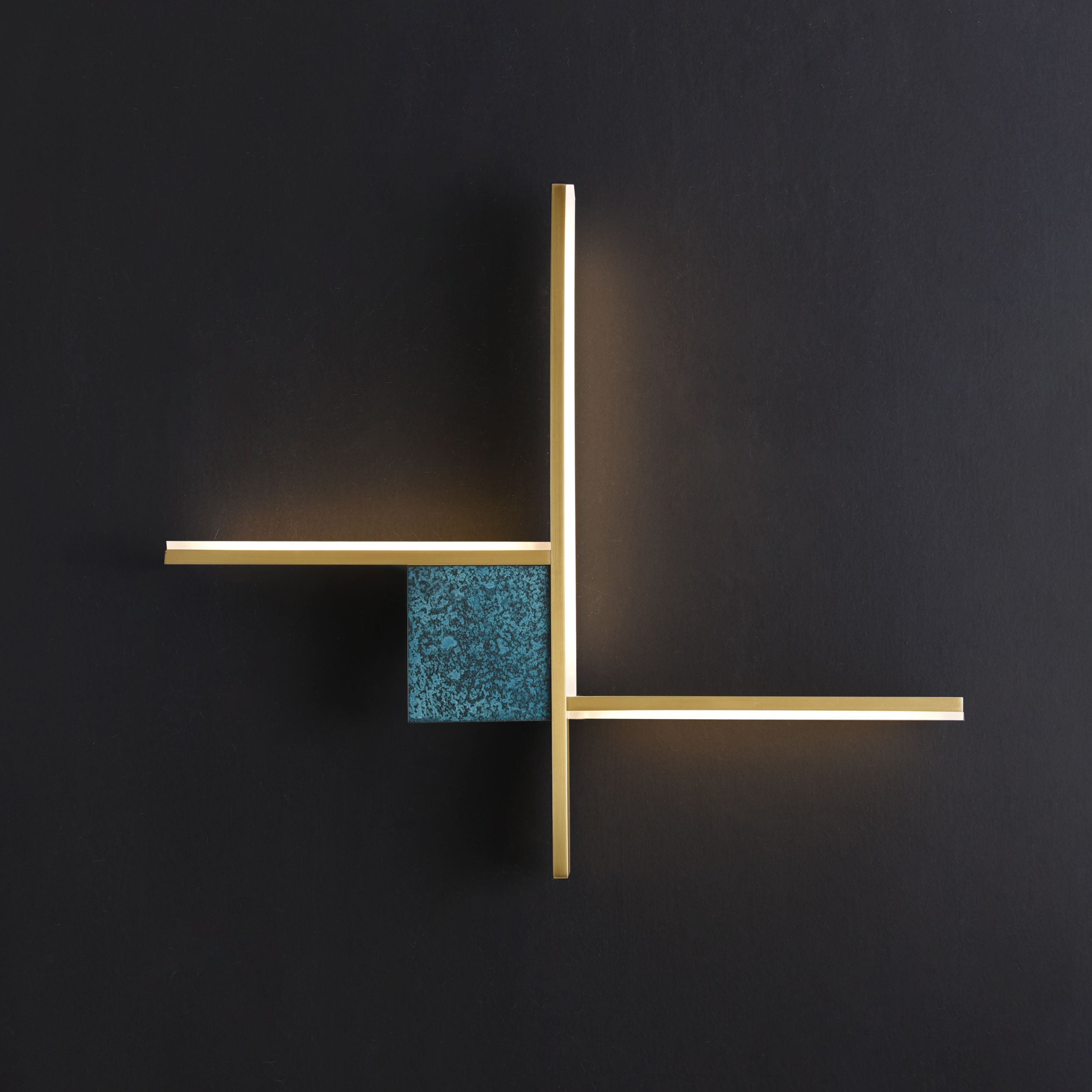 Cross Sconce Brass