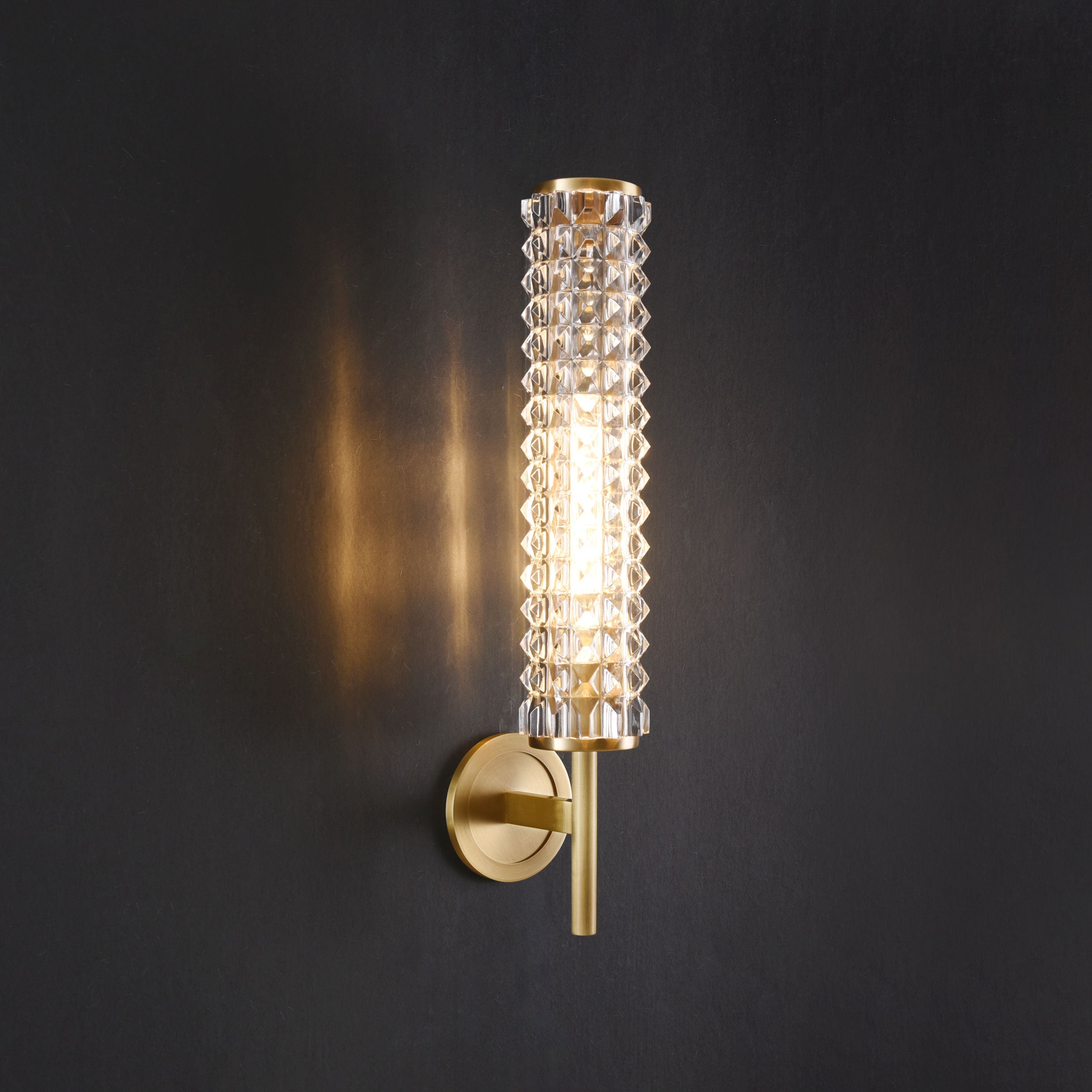 Topclear Crystal Sconce Brass