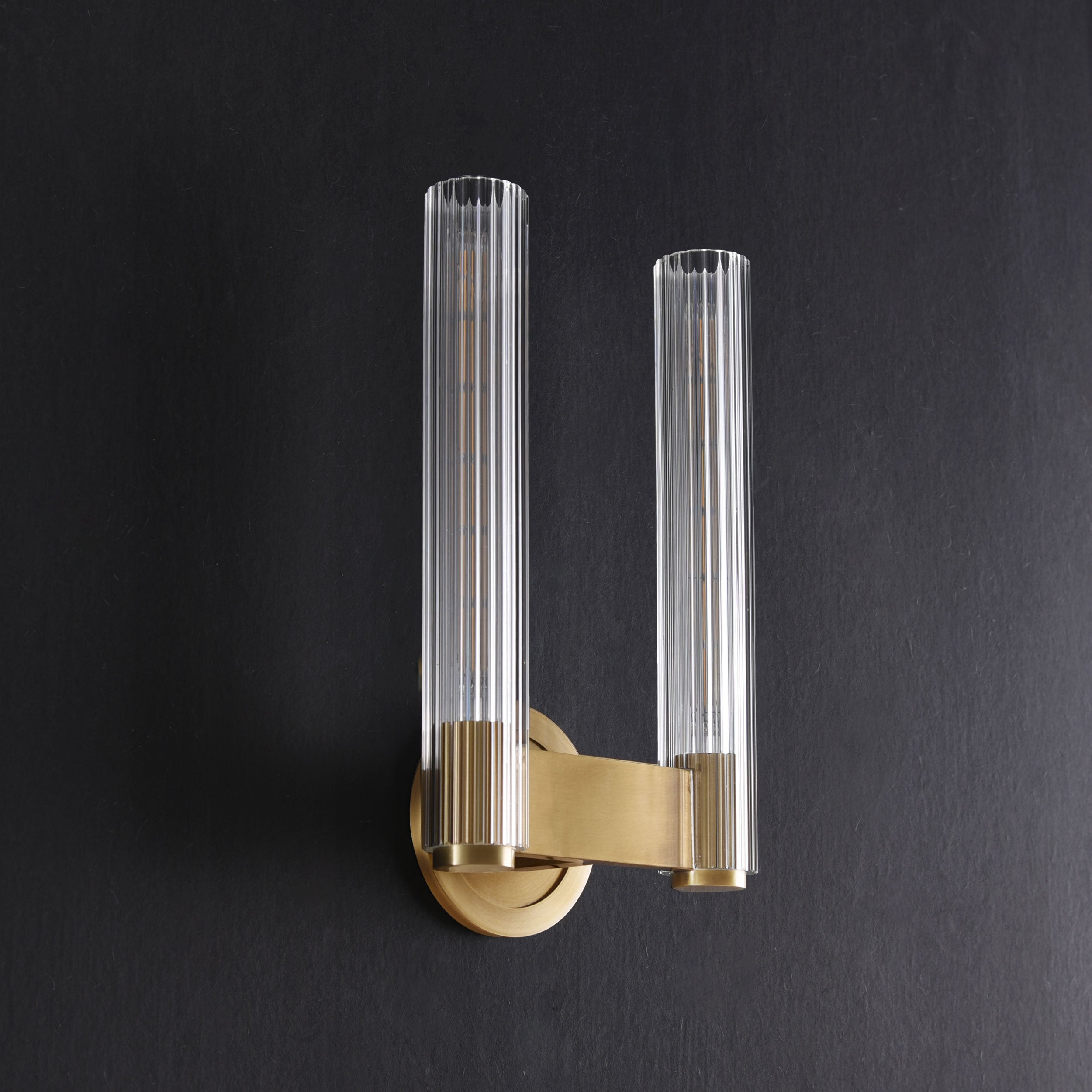 Layker Double Sconce Brass