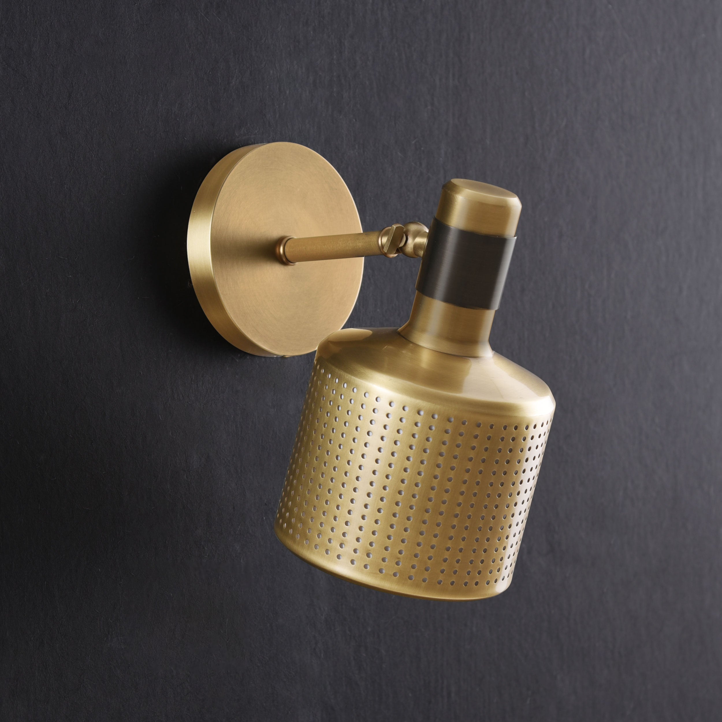 Hole  Sconce Brass