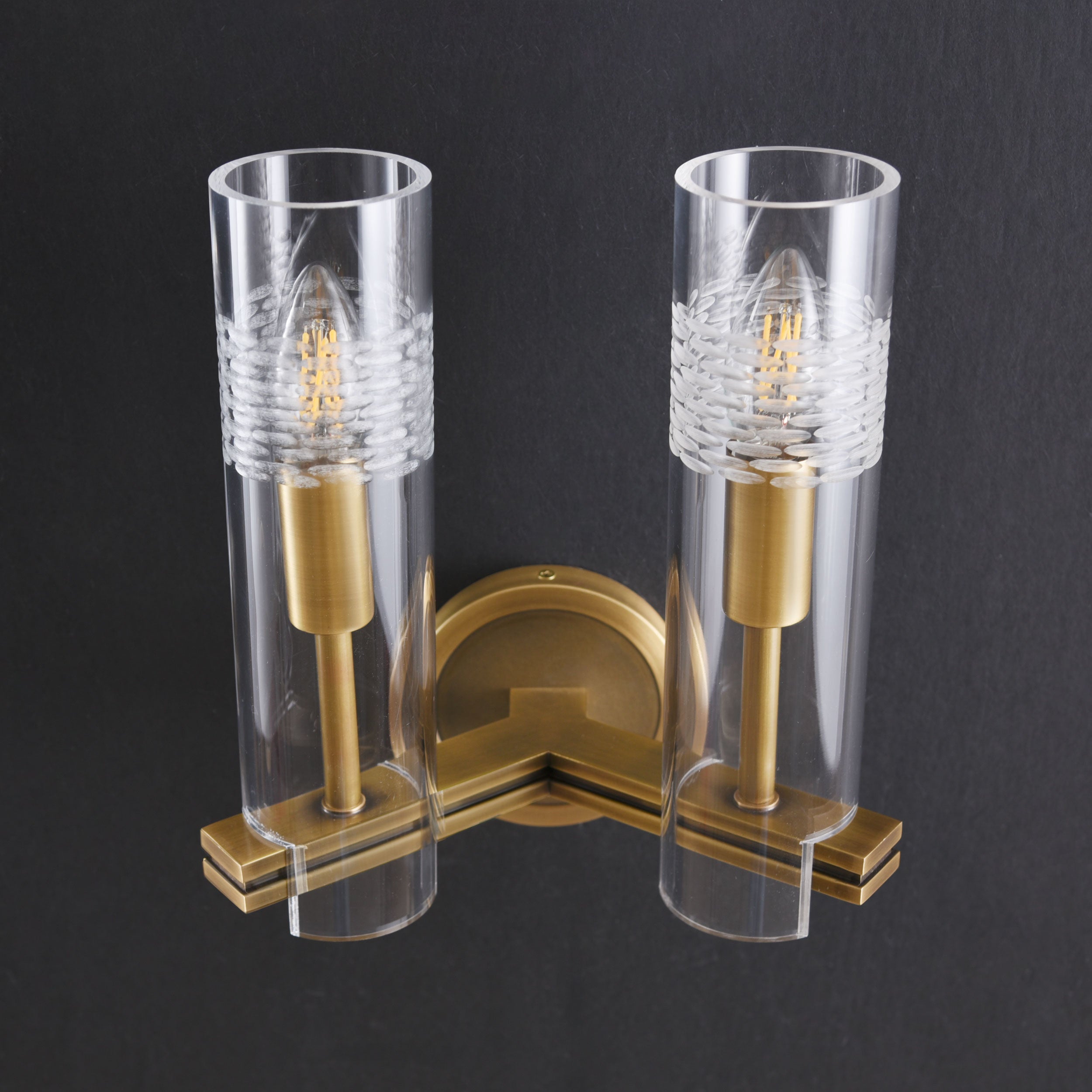 Keray Double Sconce Brass