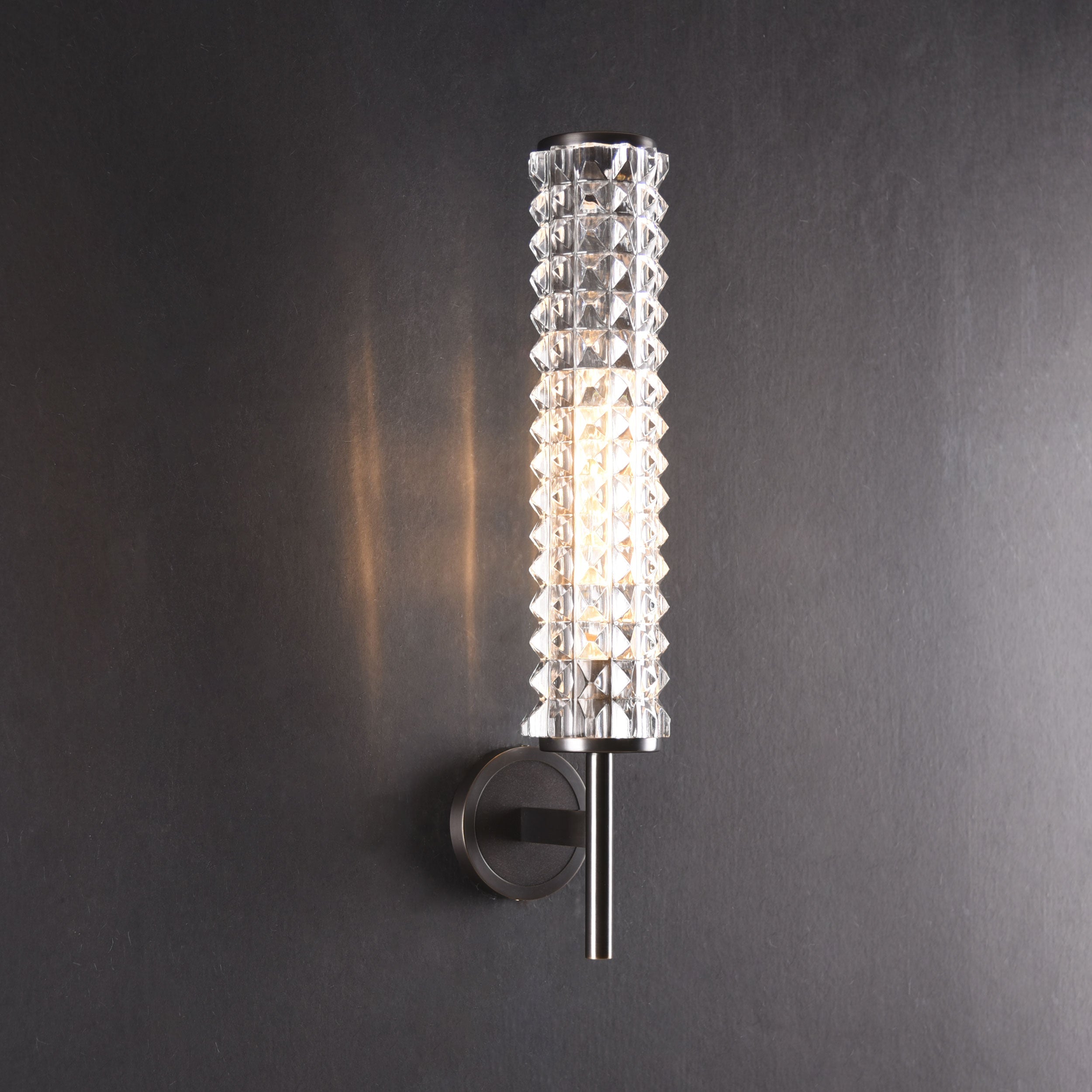 Topclear Crystal Sconce Brass