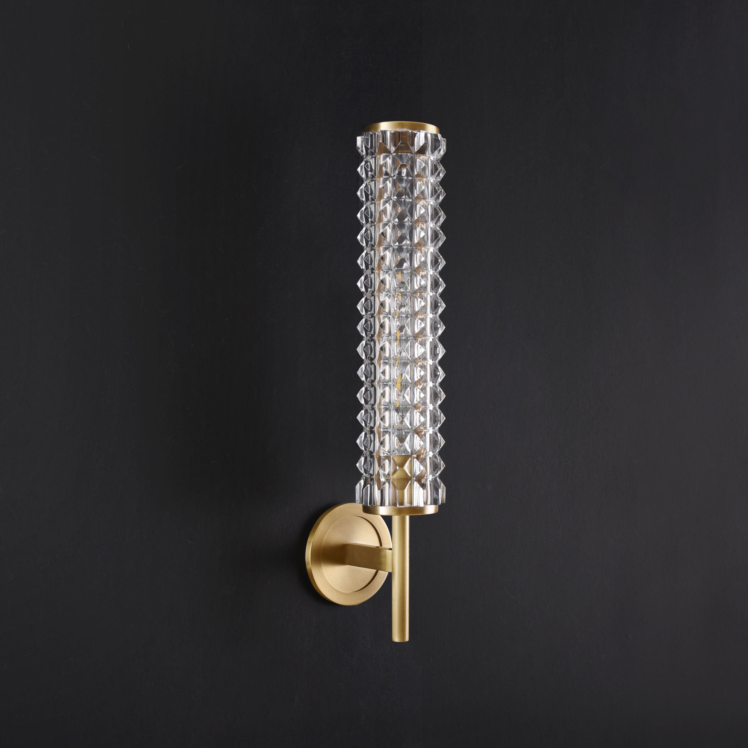 Topclear Crystal Sconce Brass