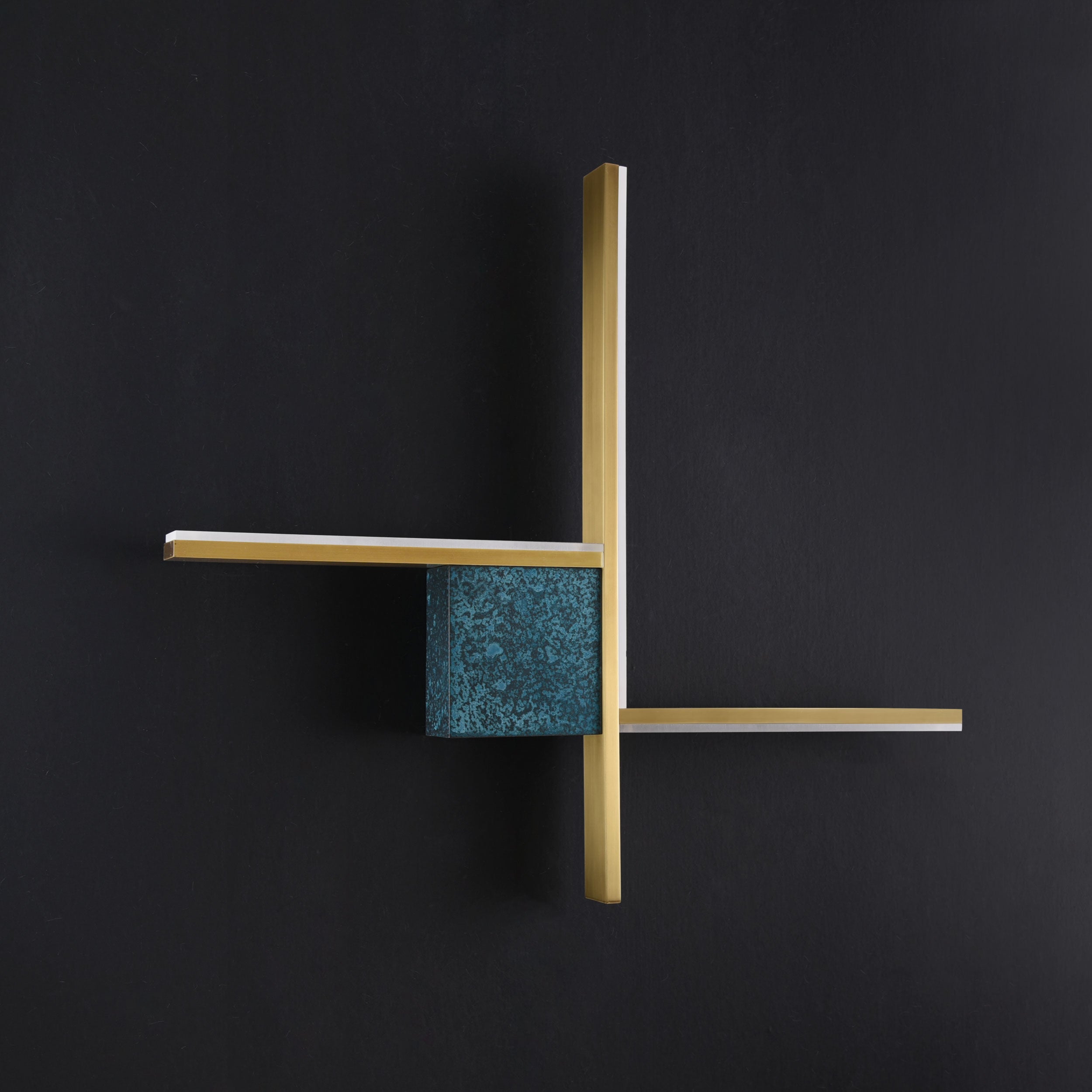 Cross Sconce Brass