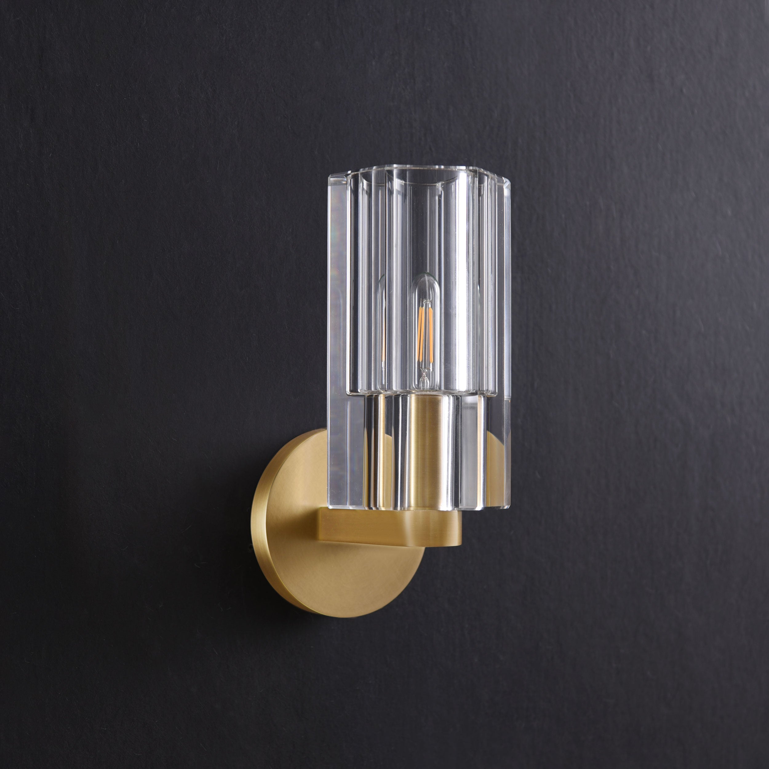 Beyond Crystal Sconce Brass