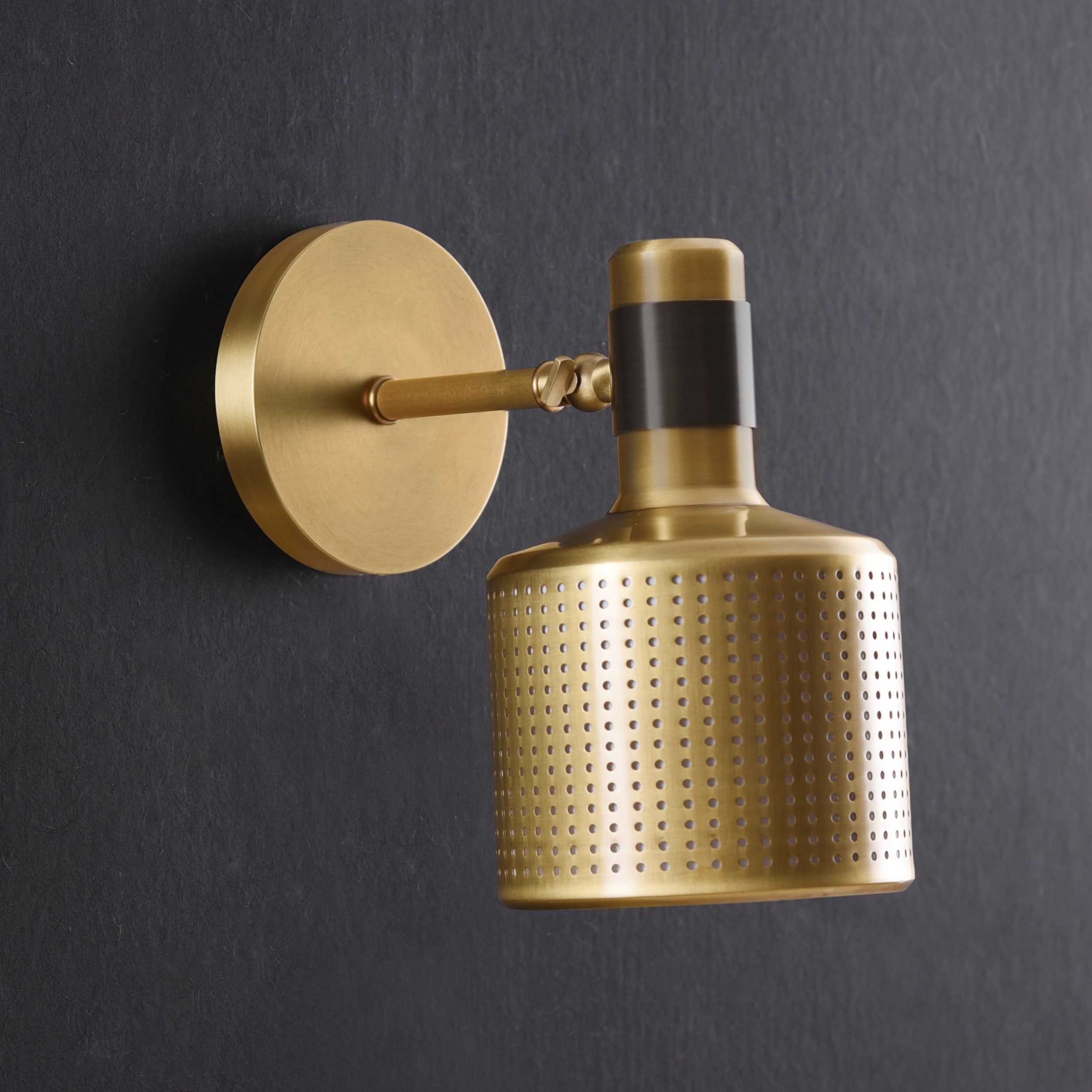 Hole  Sconce Brass