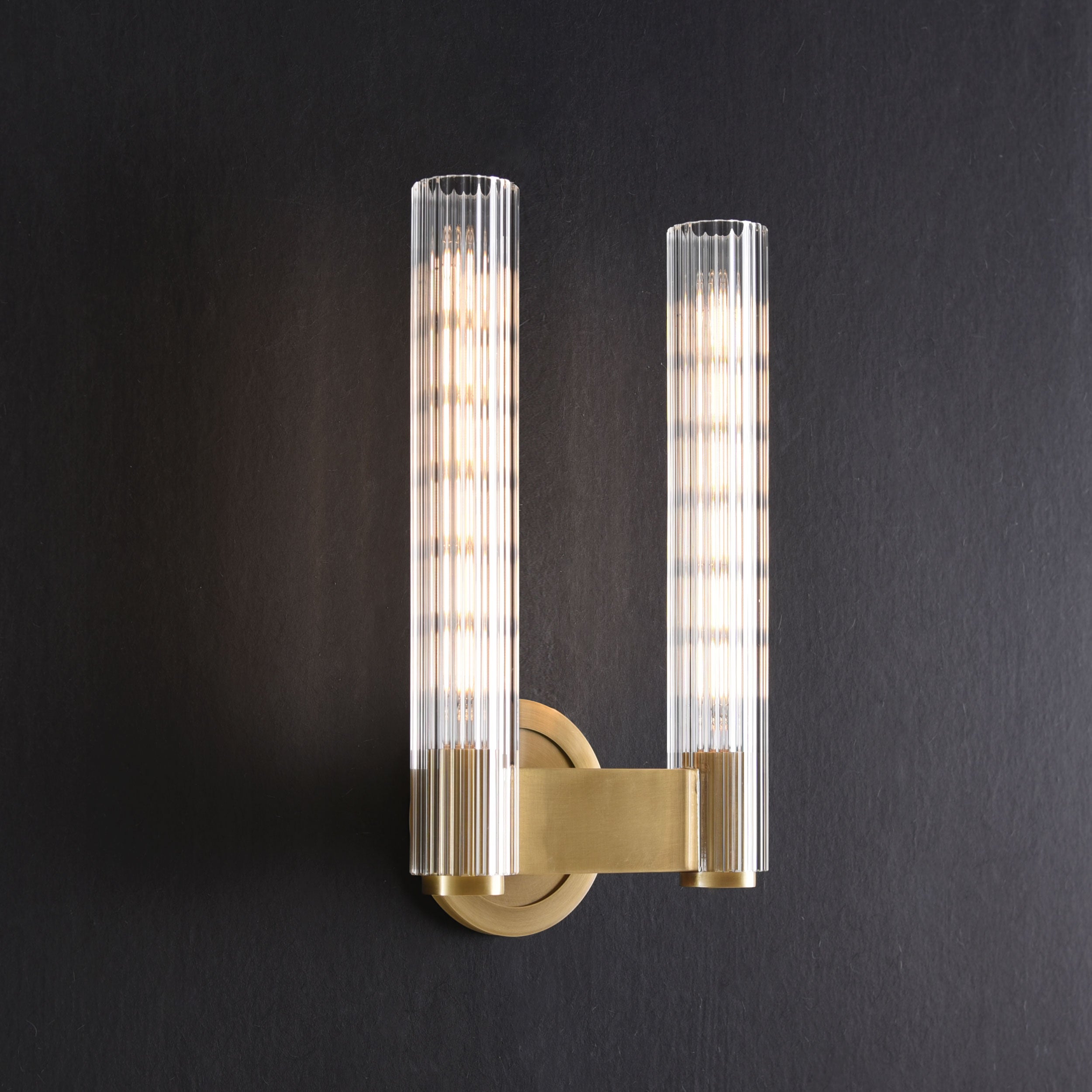 Layker Double Sconce Brass