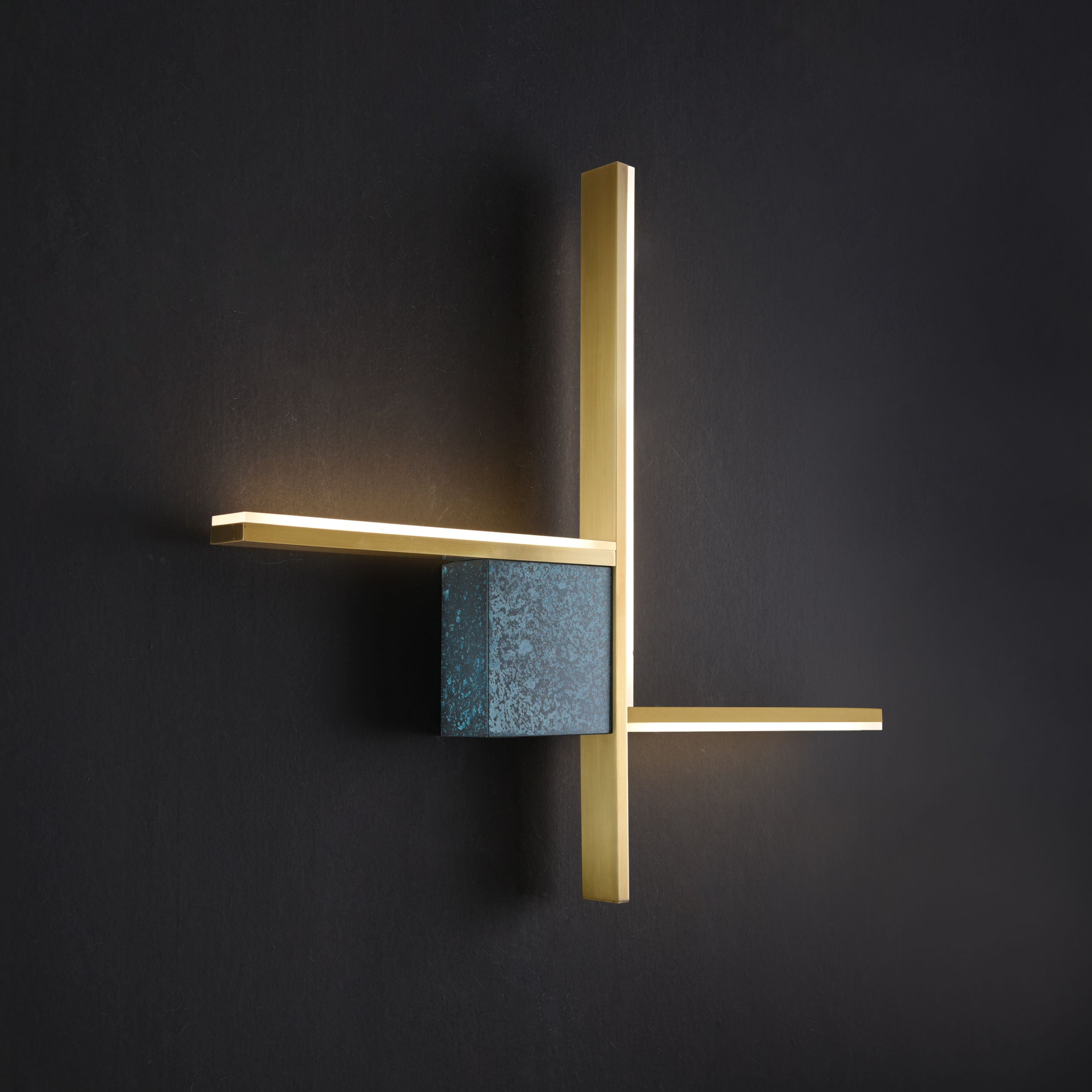 Cross Sconce Brass