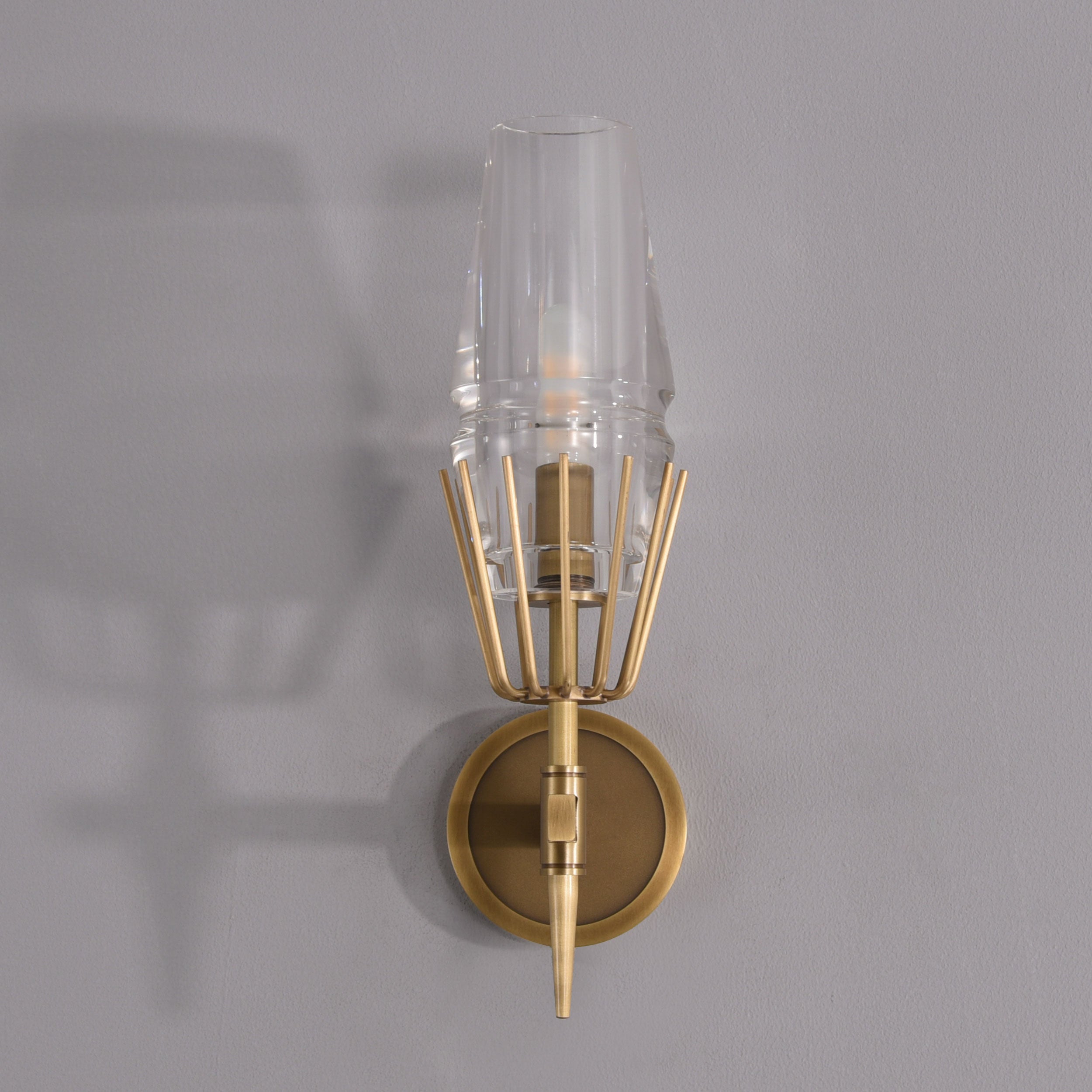 TATA Crystal Sconce Brass