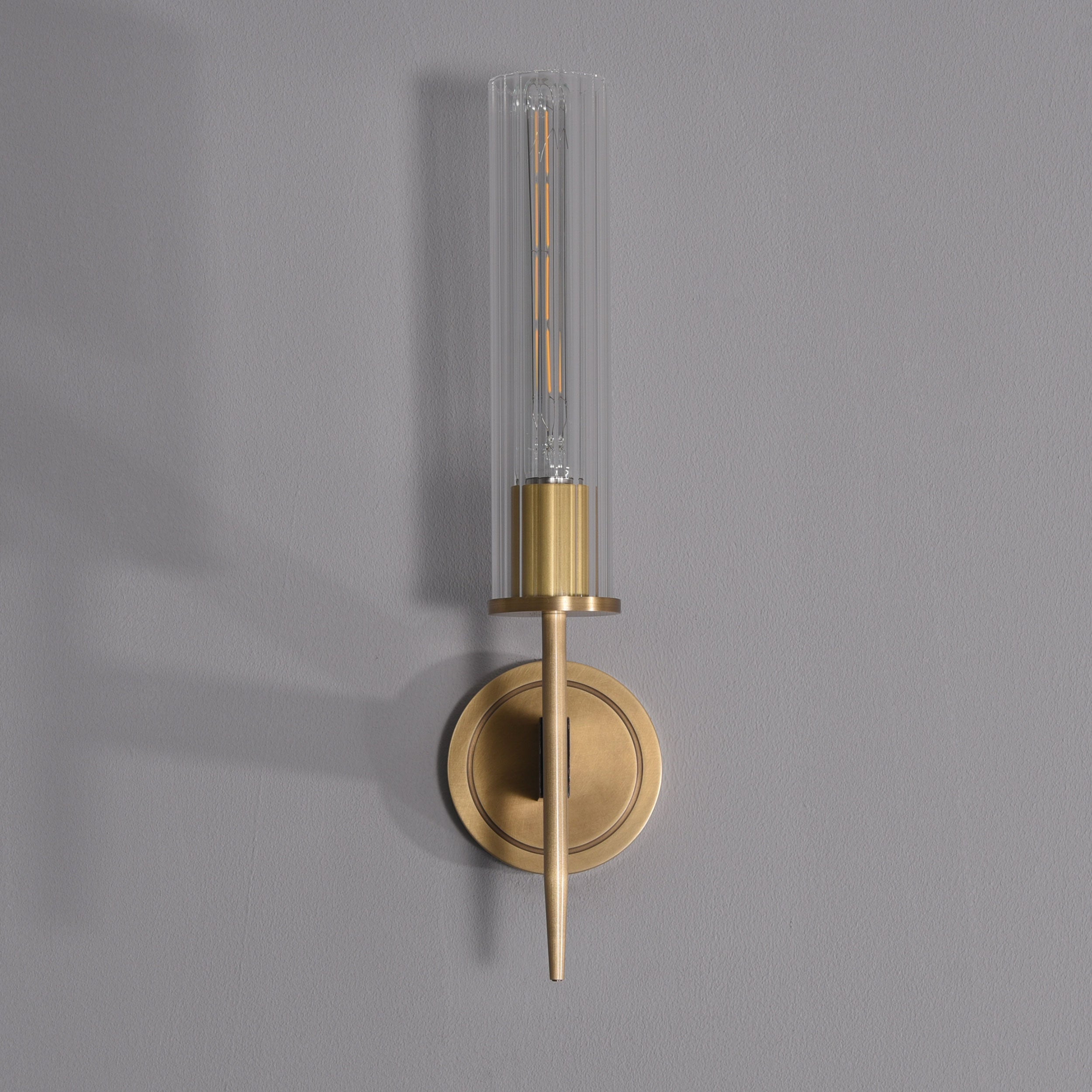 Figure Single Sconce Brass