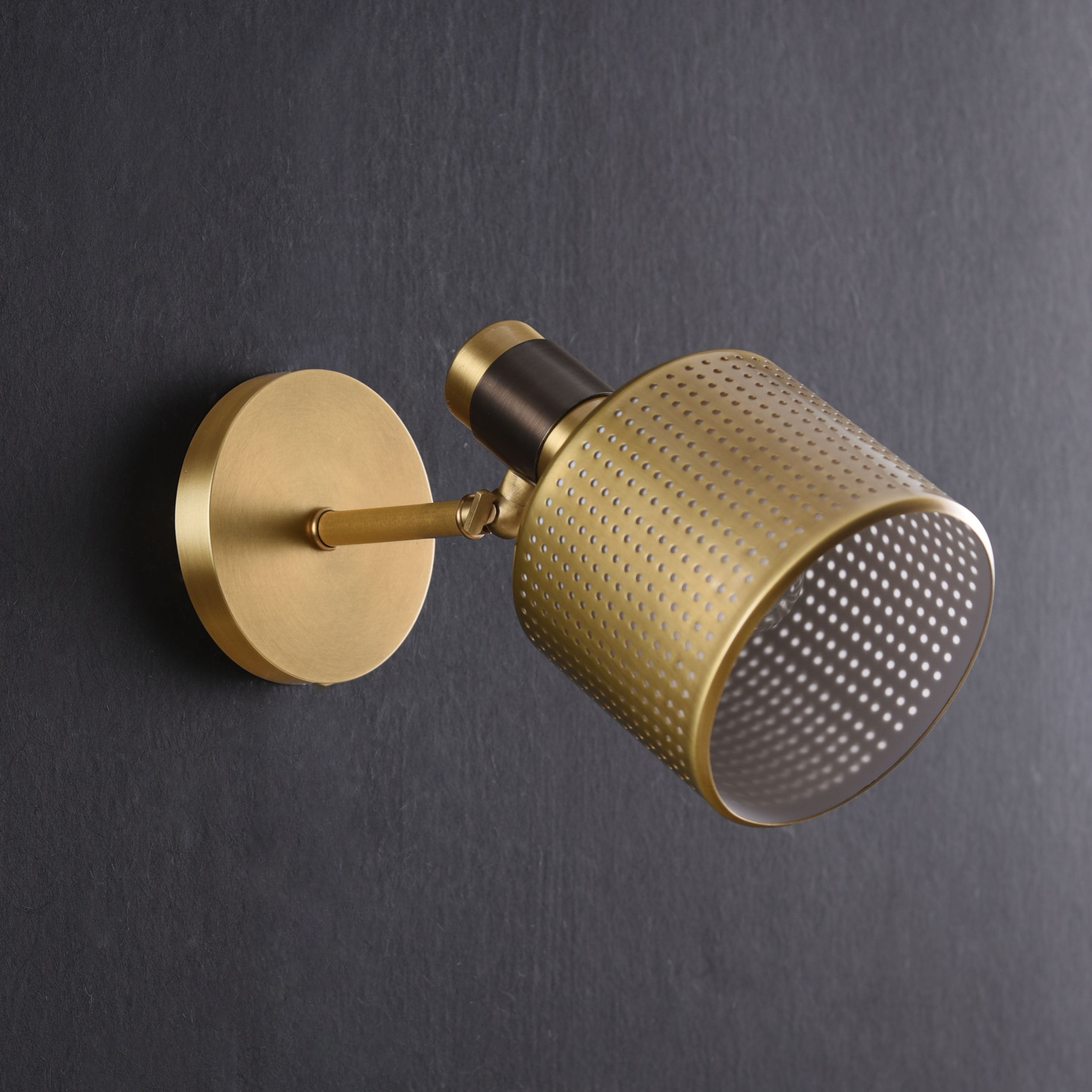 Hole  Sconce Brass