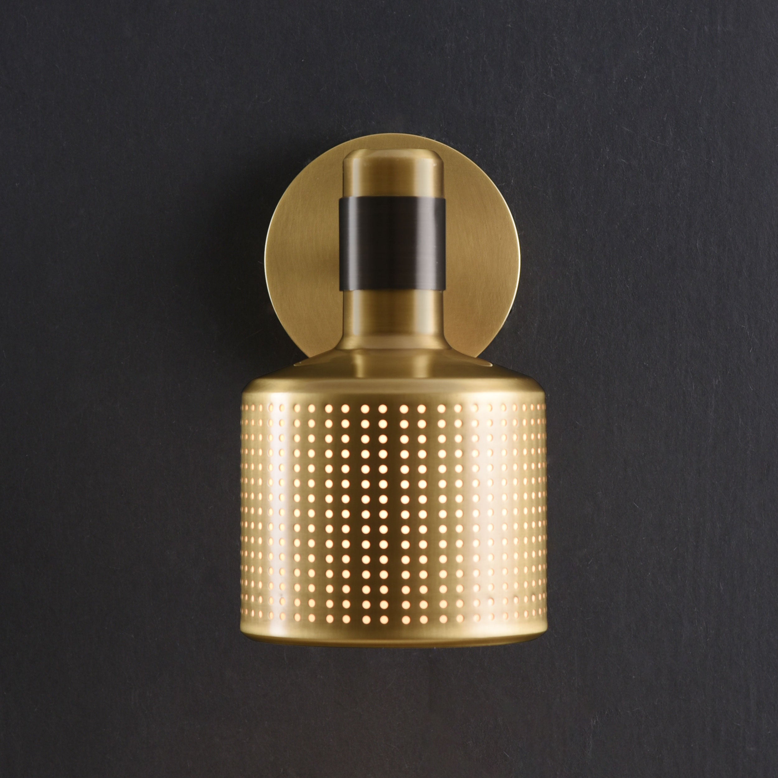 Hole  Sconce Brass