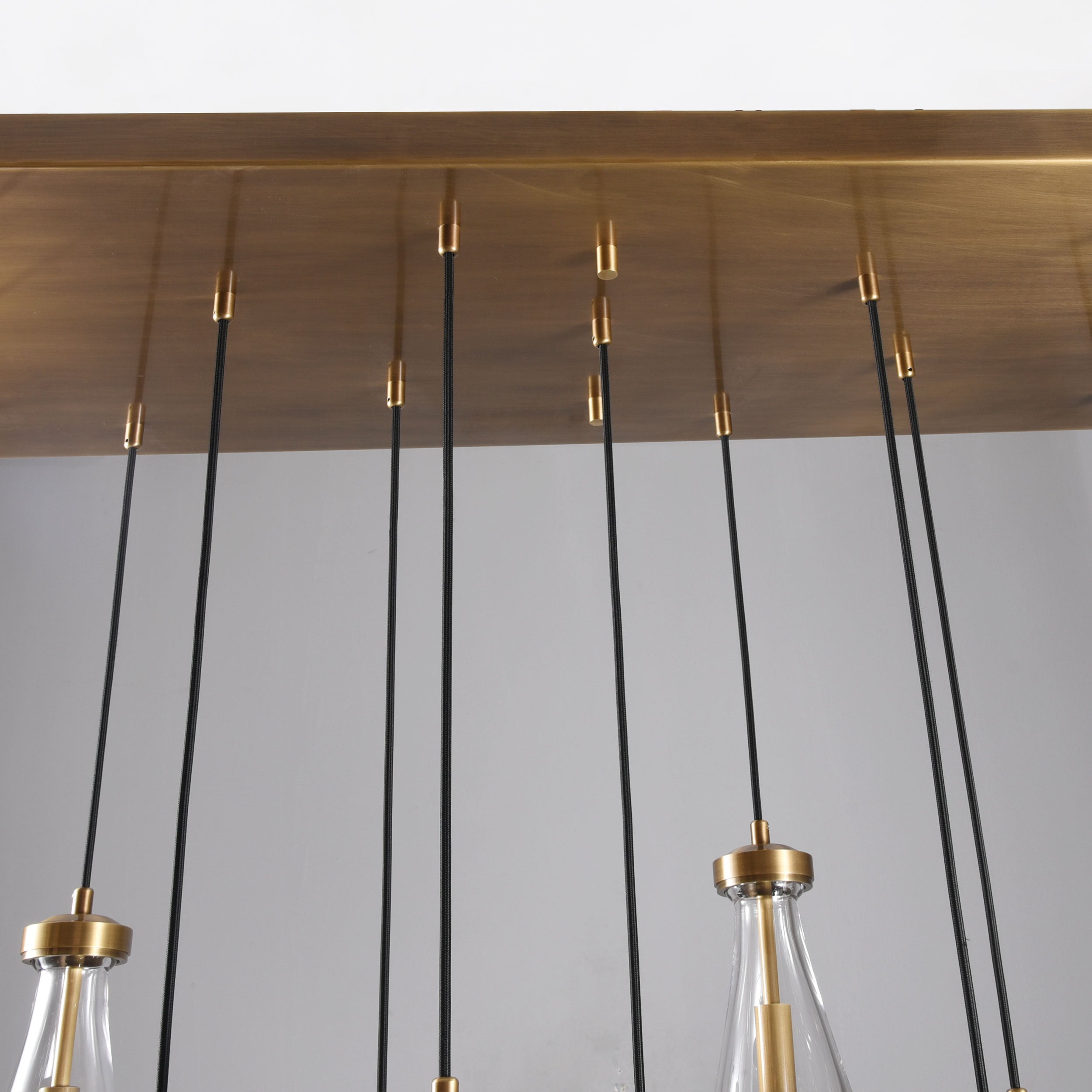 Kelly Linear Chandelier 48" Brass