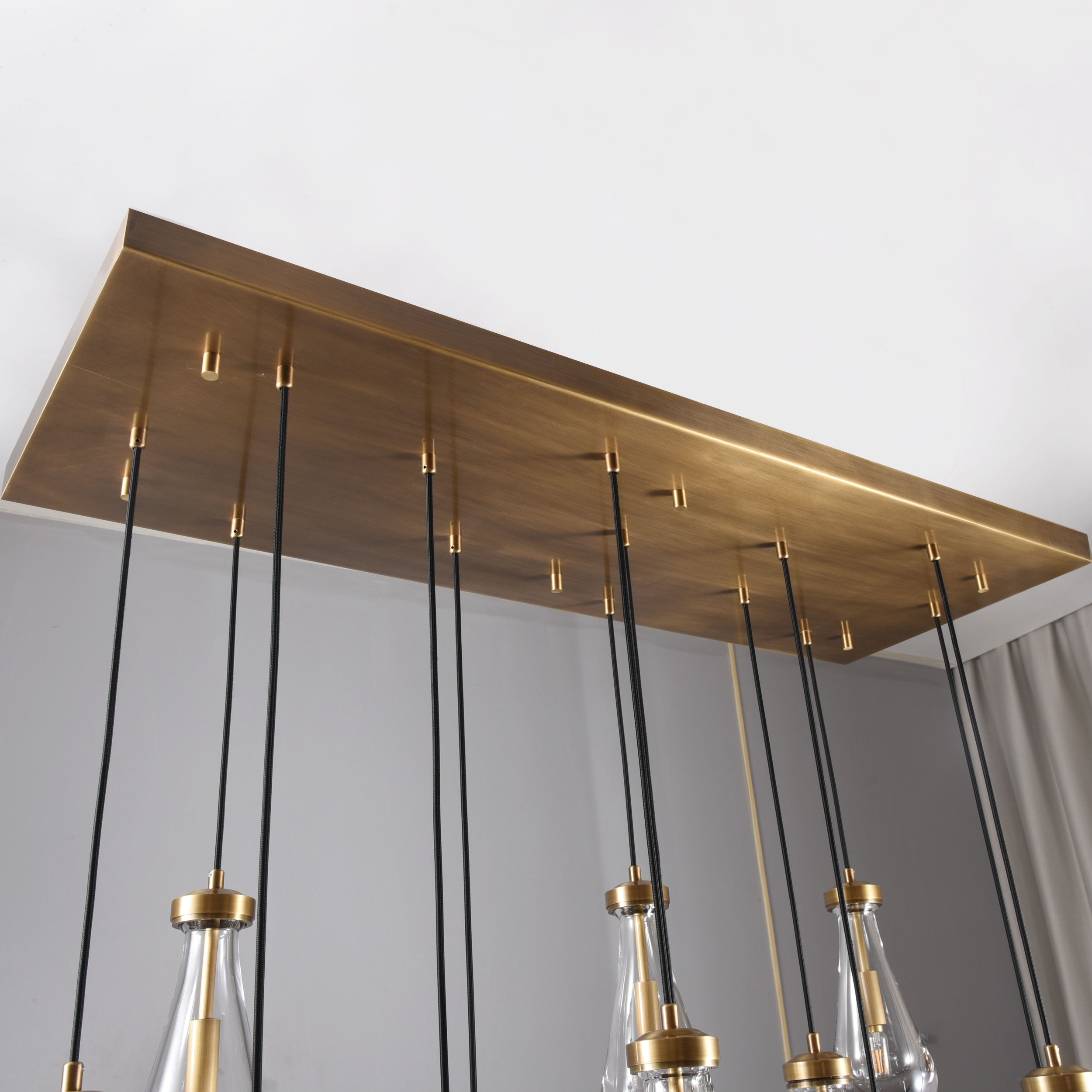 Kelly Linear Chandelier 48" Brass