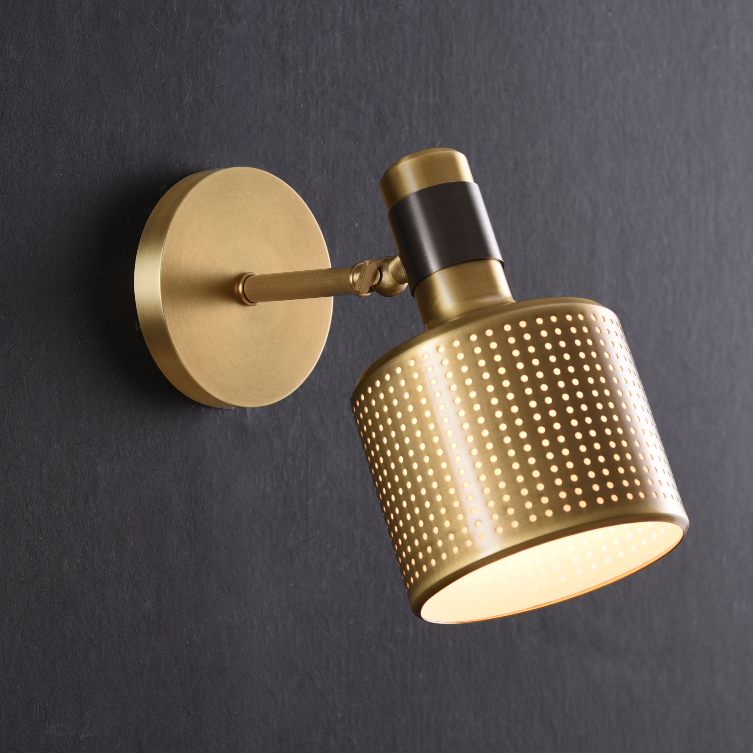 Hole  Sconce Brass