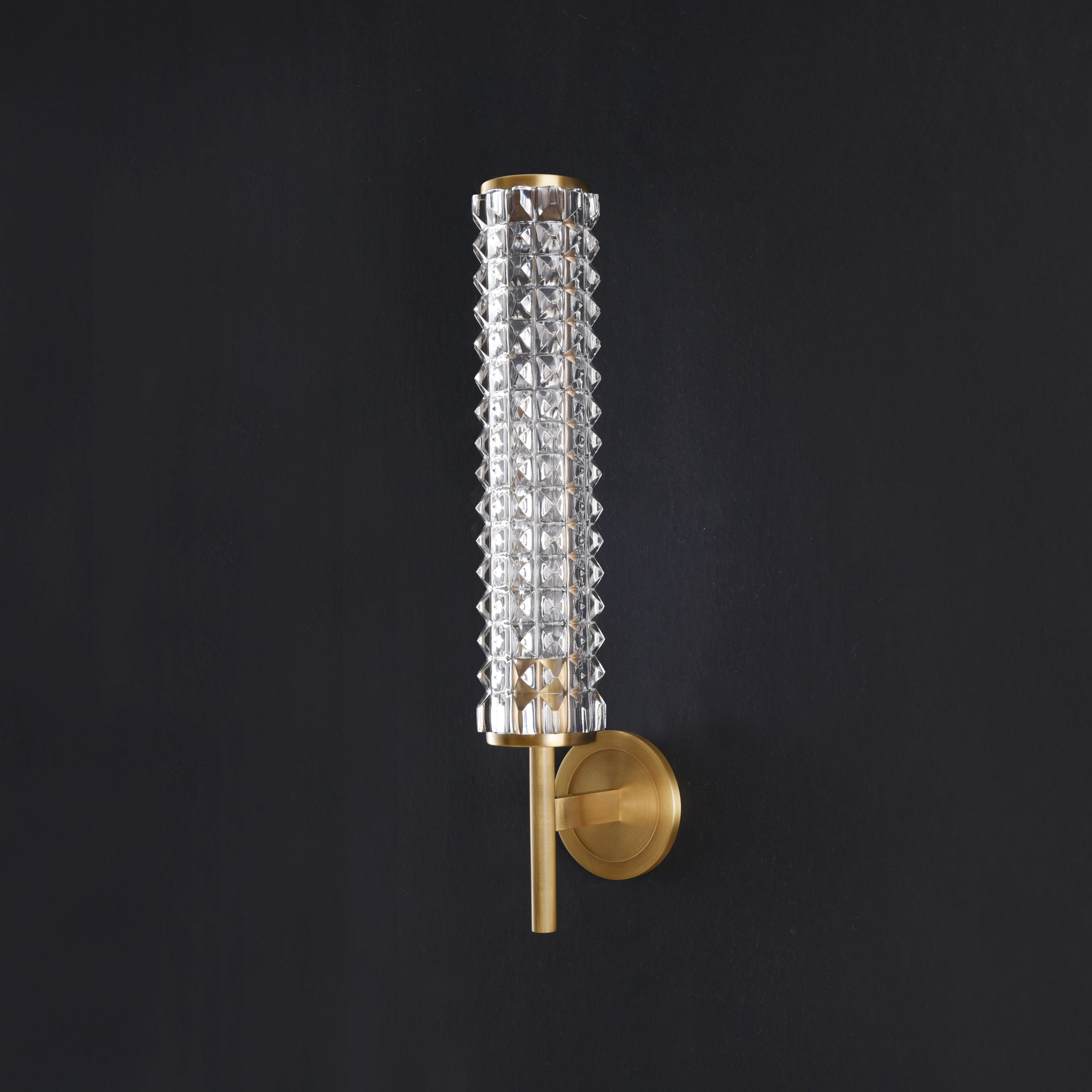 Topclear Crystal Sconce Brass