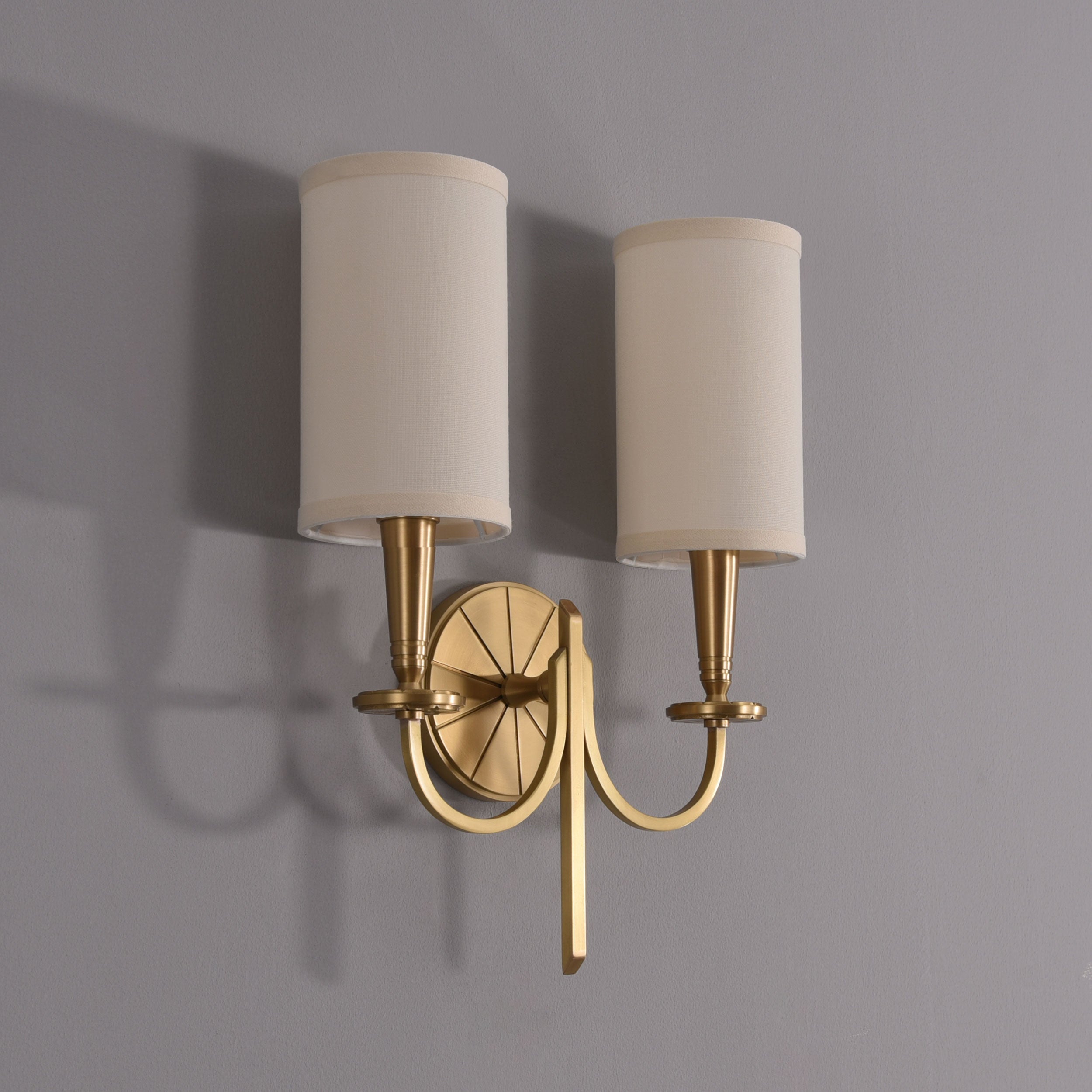 Kinsley Double Sconce Brass