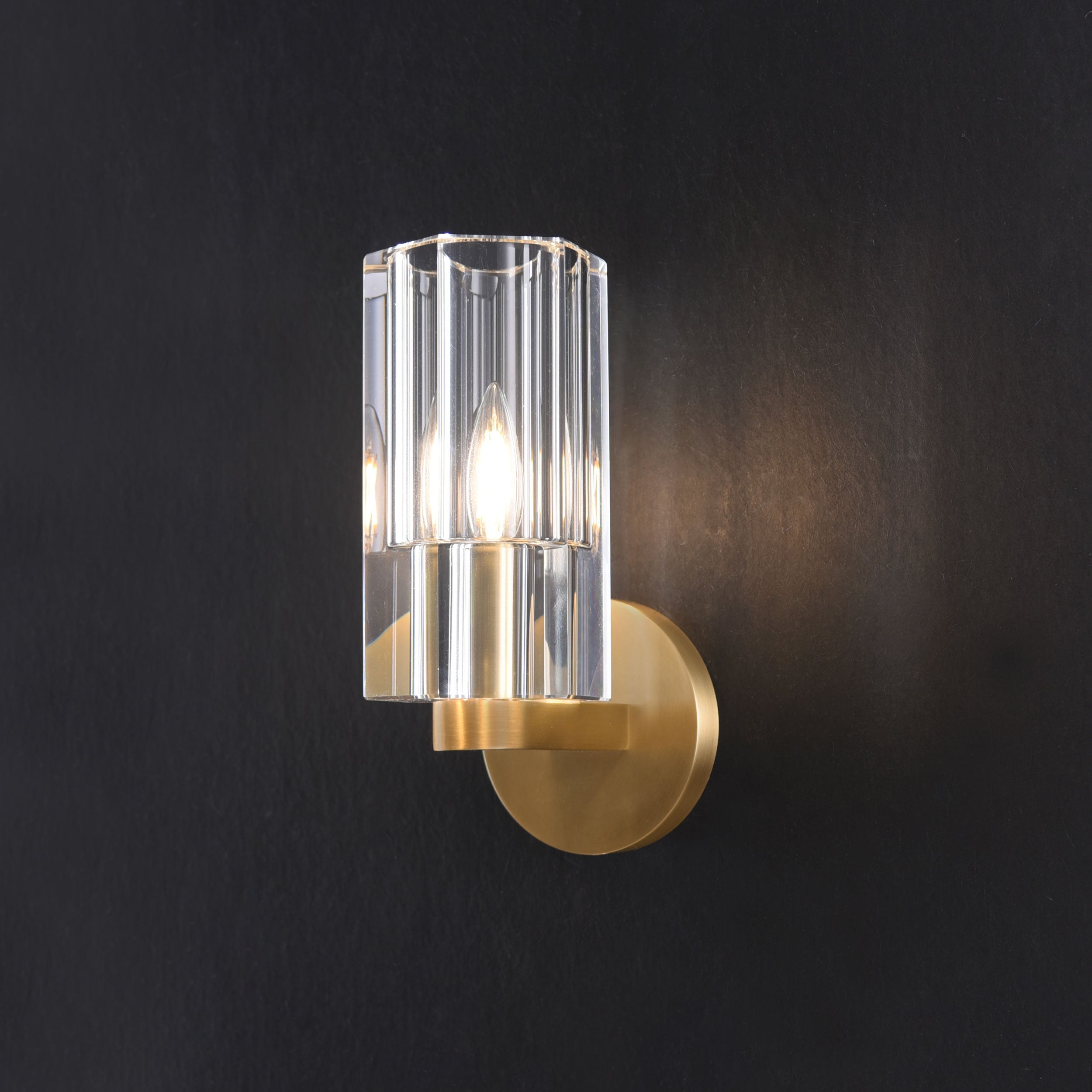 Beyond Crystal Sconce Brass