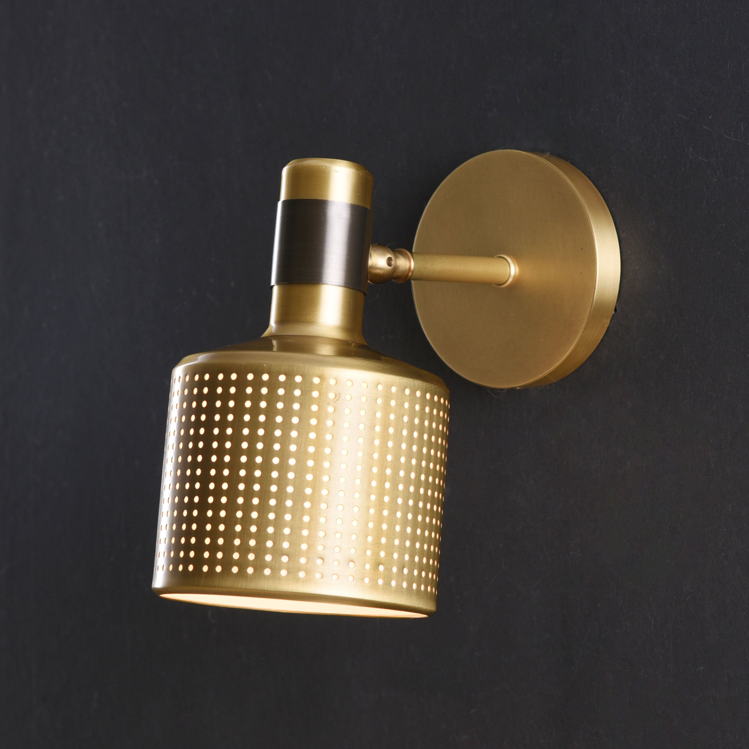 Hole  Sconce Brass