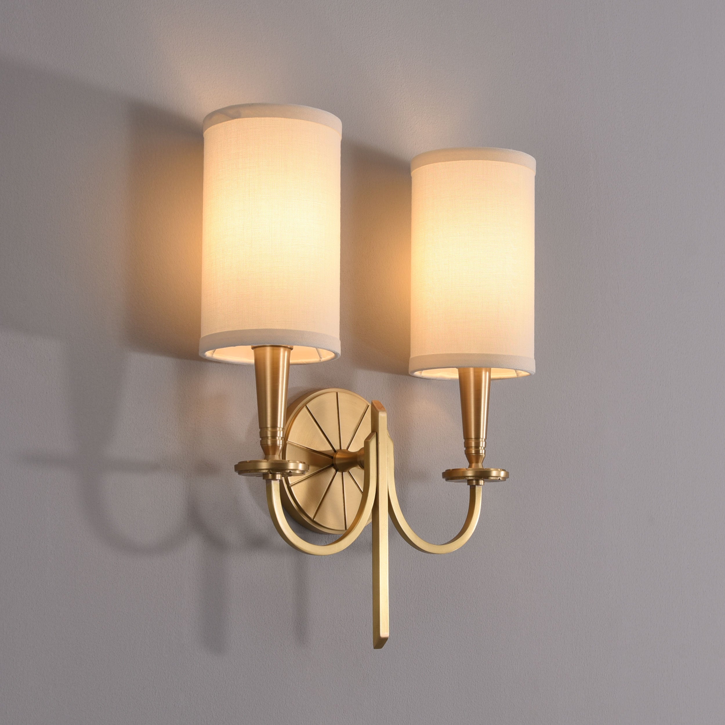 Kinsley Double Sconce Brass