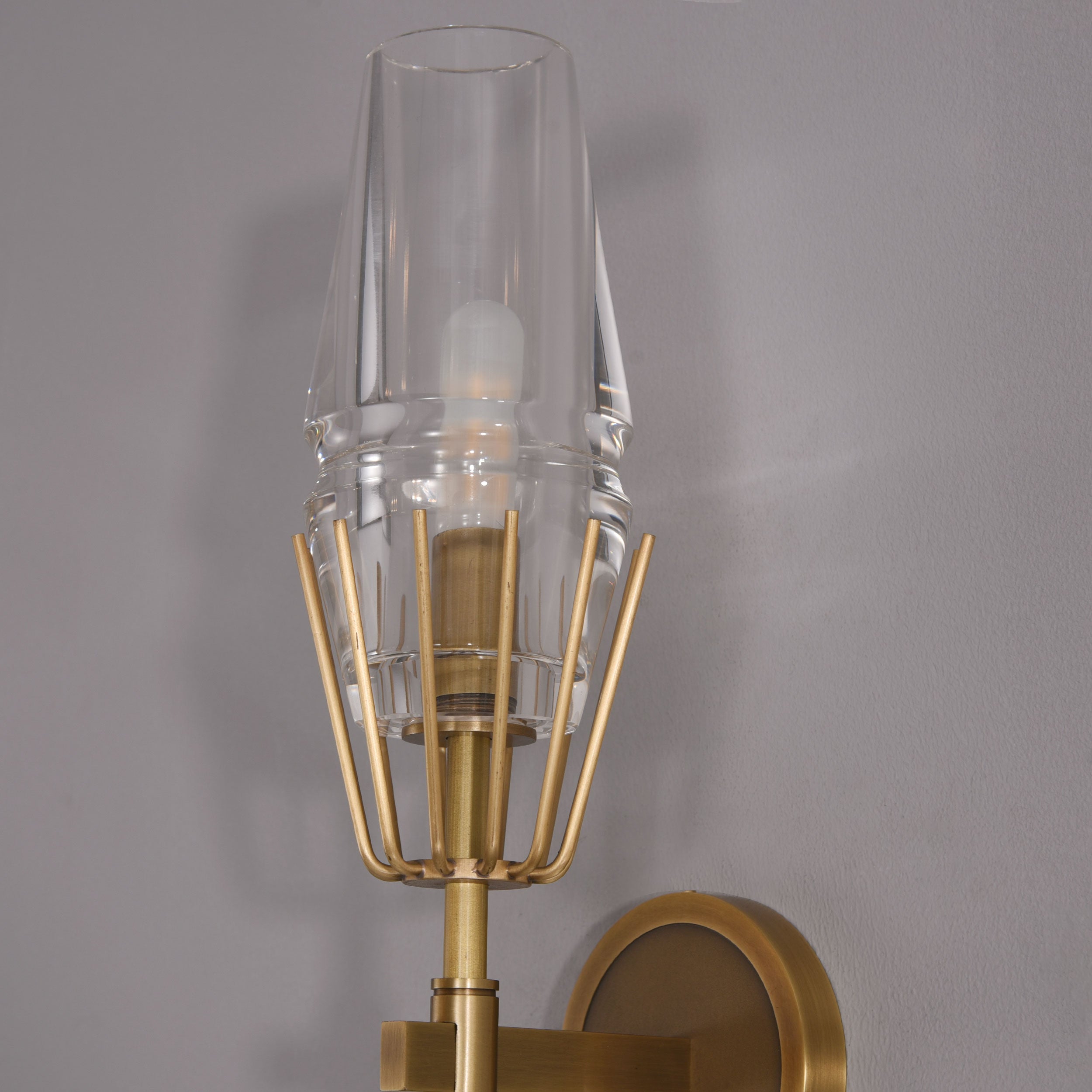 TATA Crystal Sconce Brass