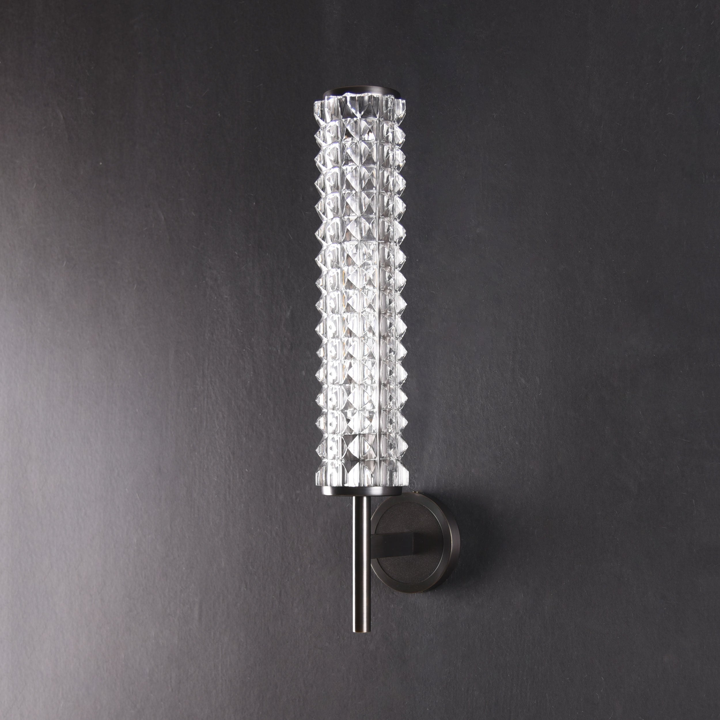 Topclear Crystal Sconce Brass