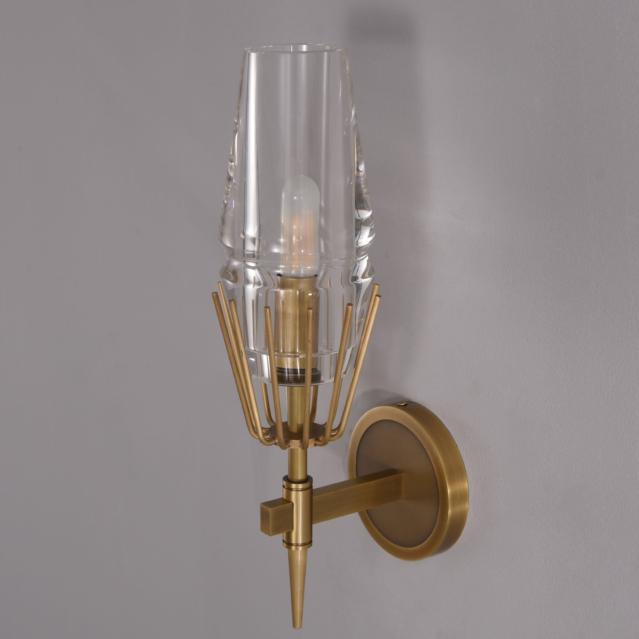 TATA Crystal Sconce Brass