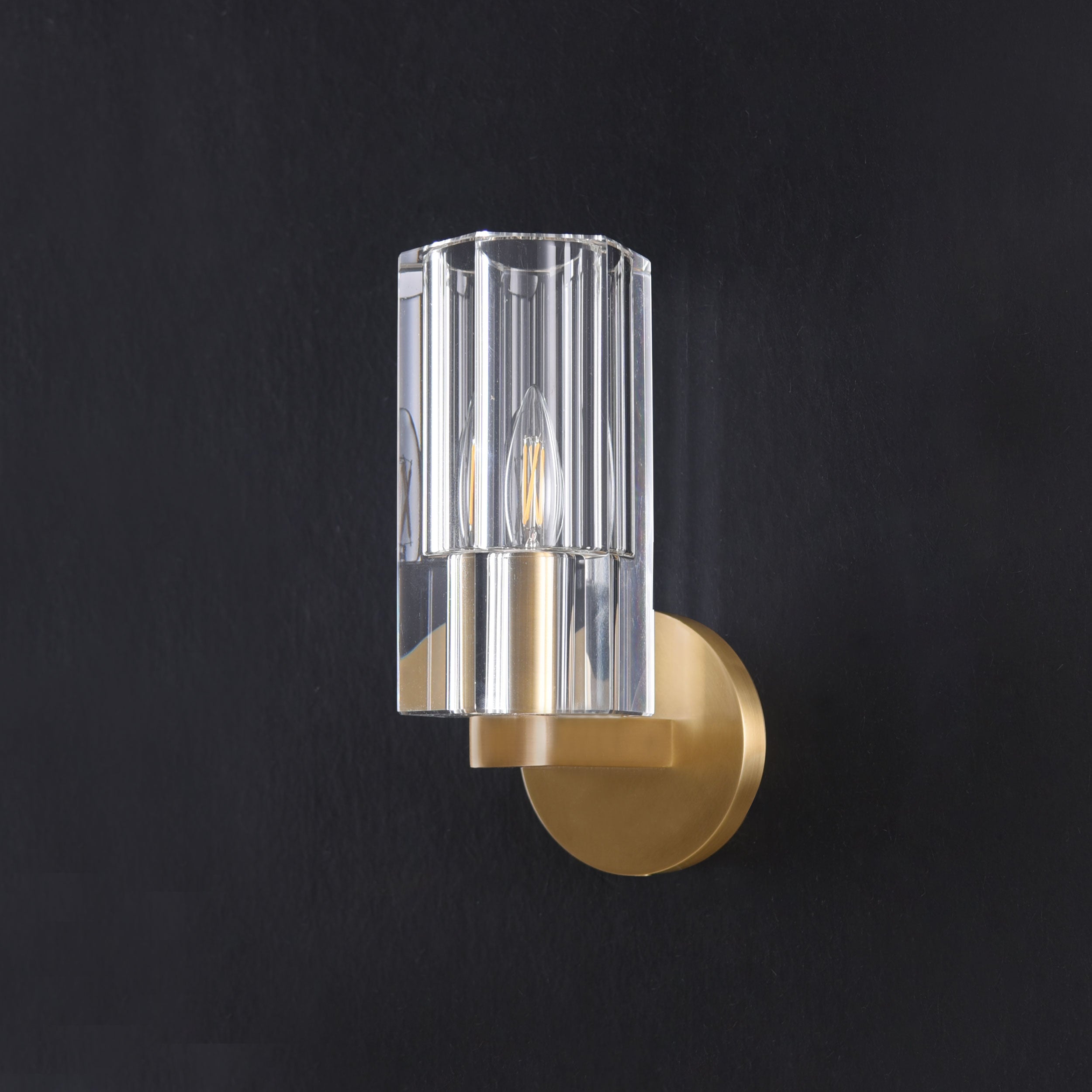 Beyond Crystal Sconce Brass