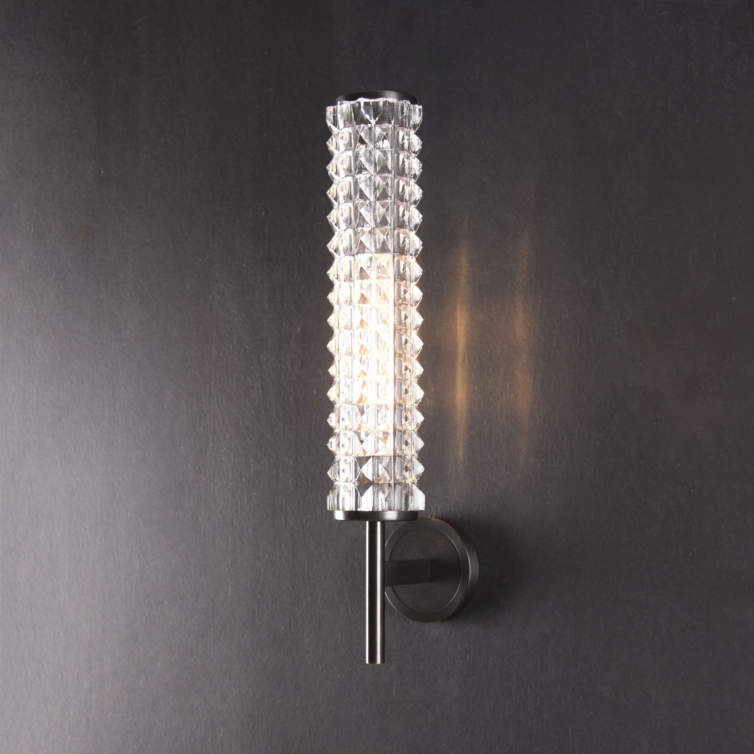 Topclear Crystal Sconce Brass