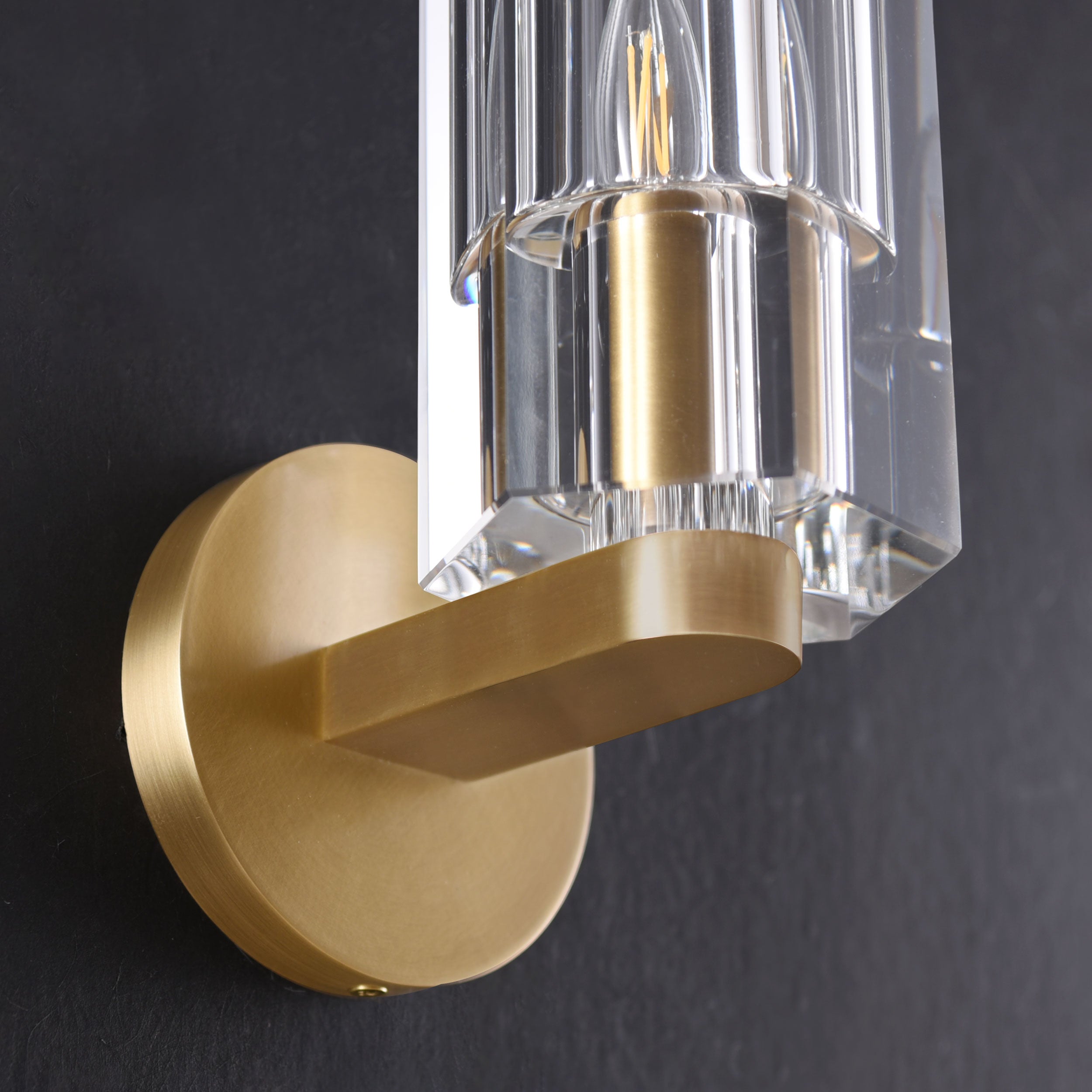 Beyond Crystal Sconce Brass