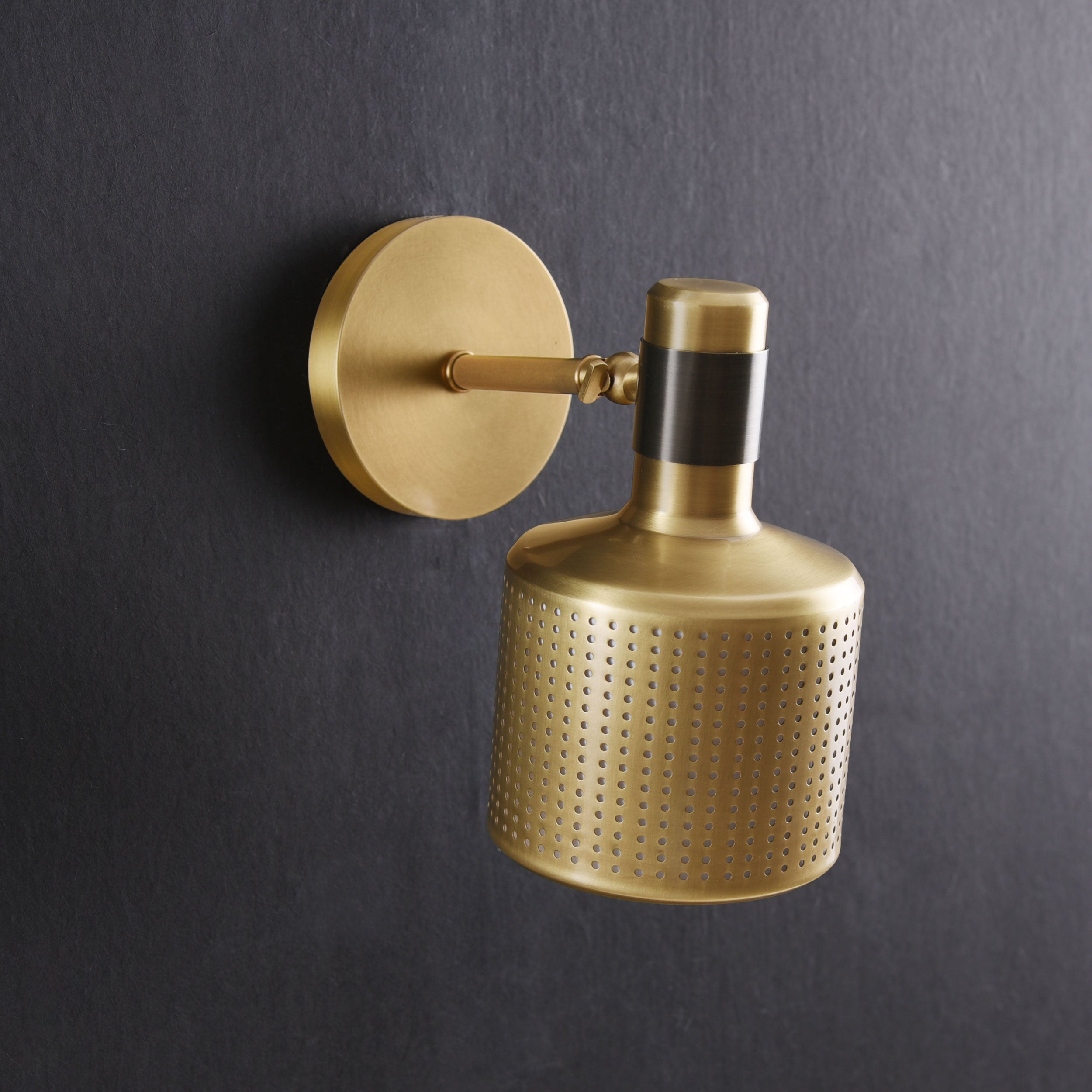 Hole  Sconce Brass