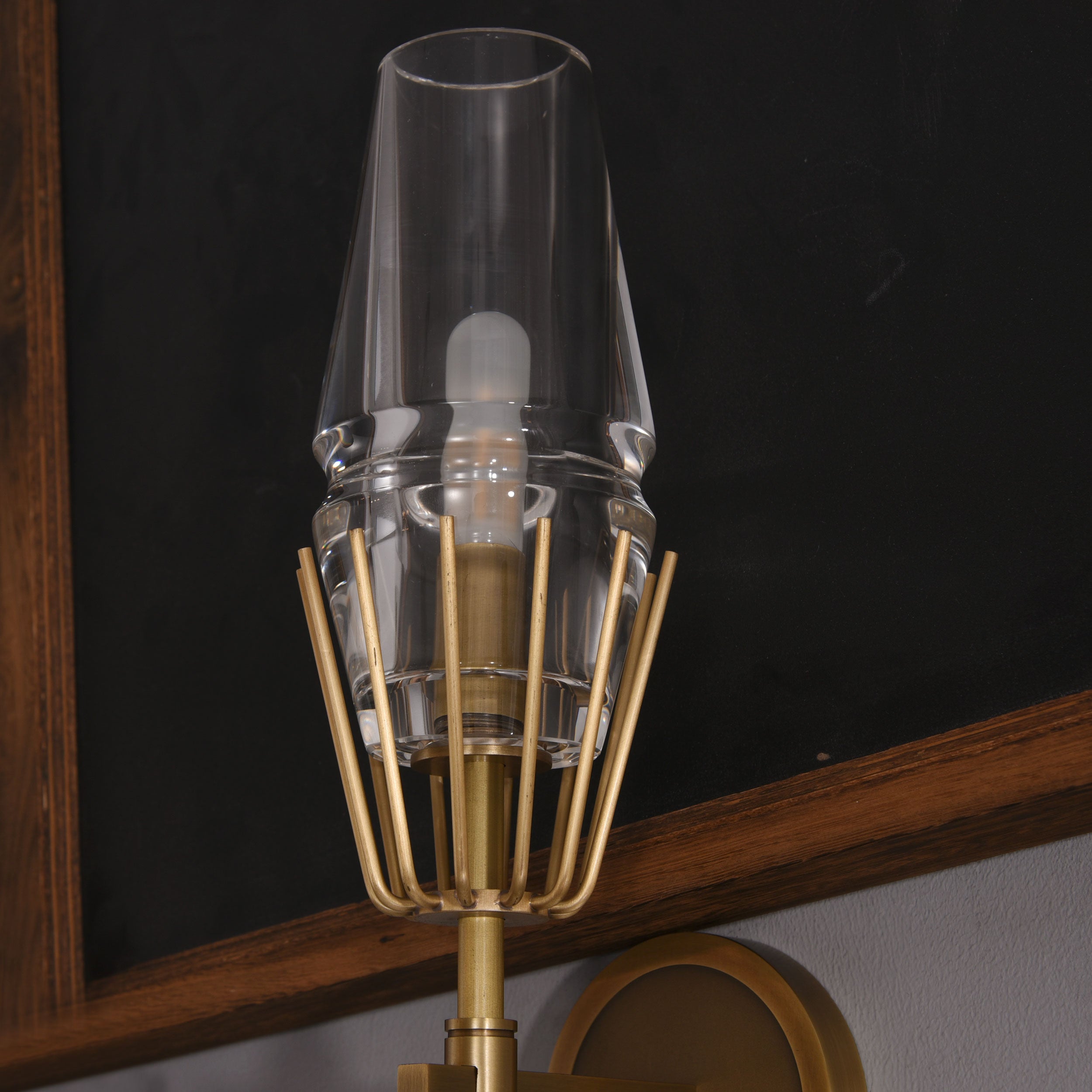 TATA Crystal Sconce Brass