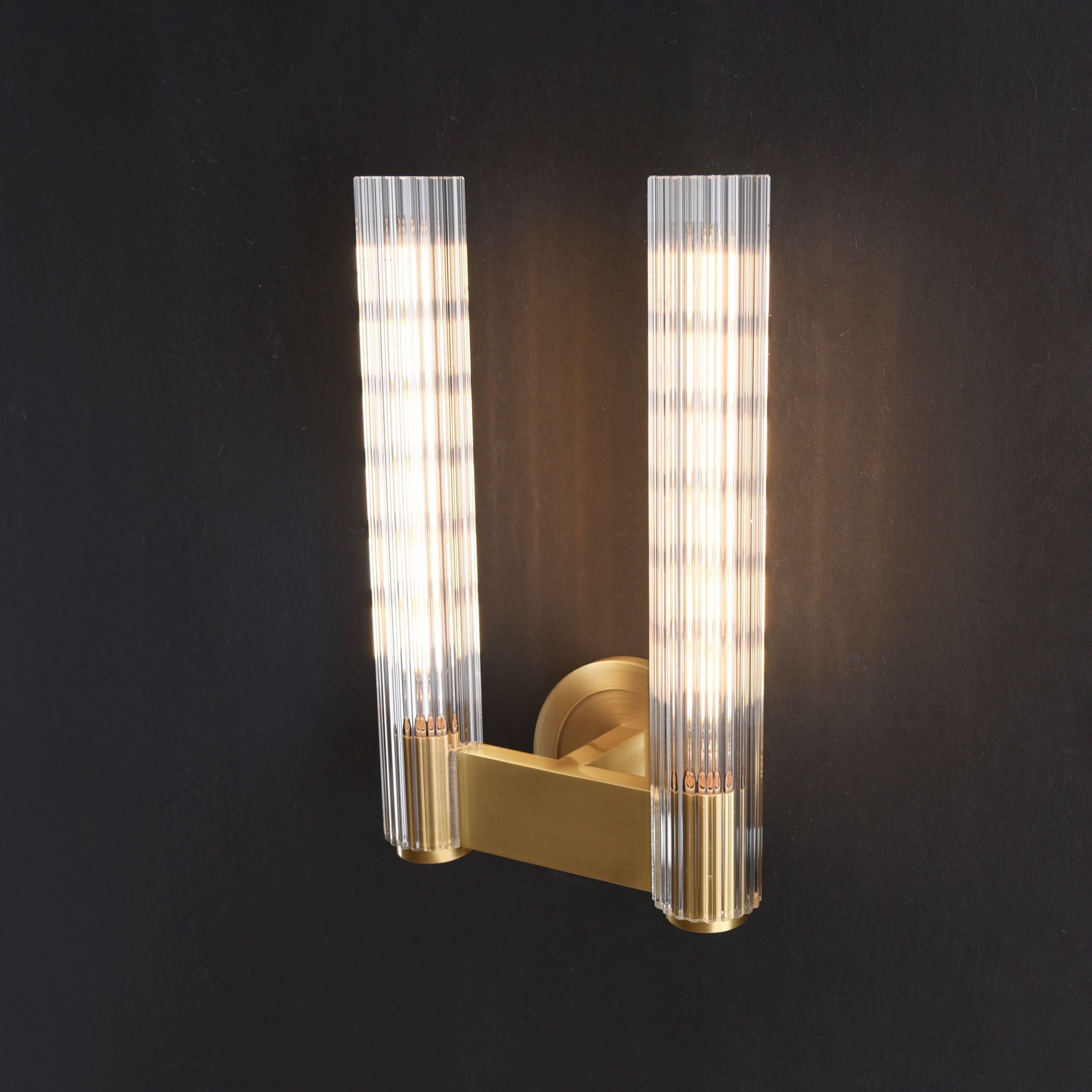 Layker Double Sconce Brass