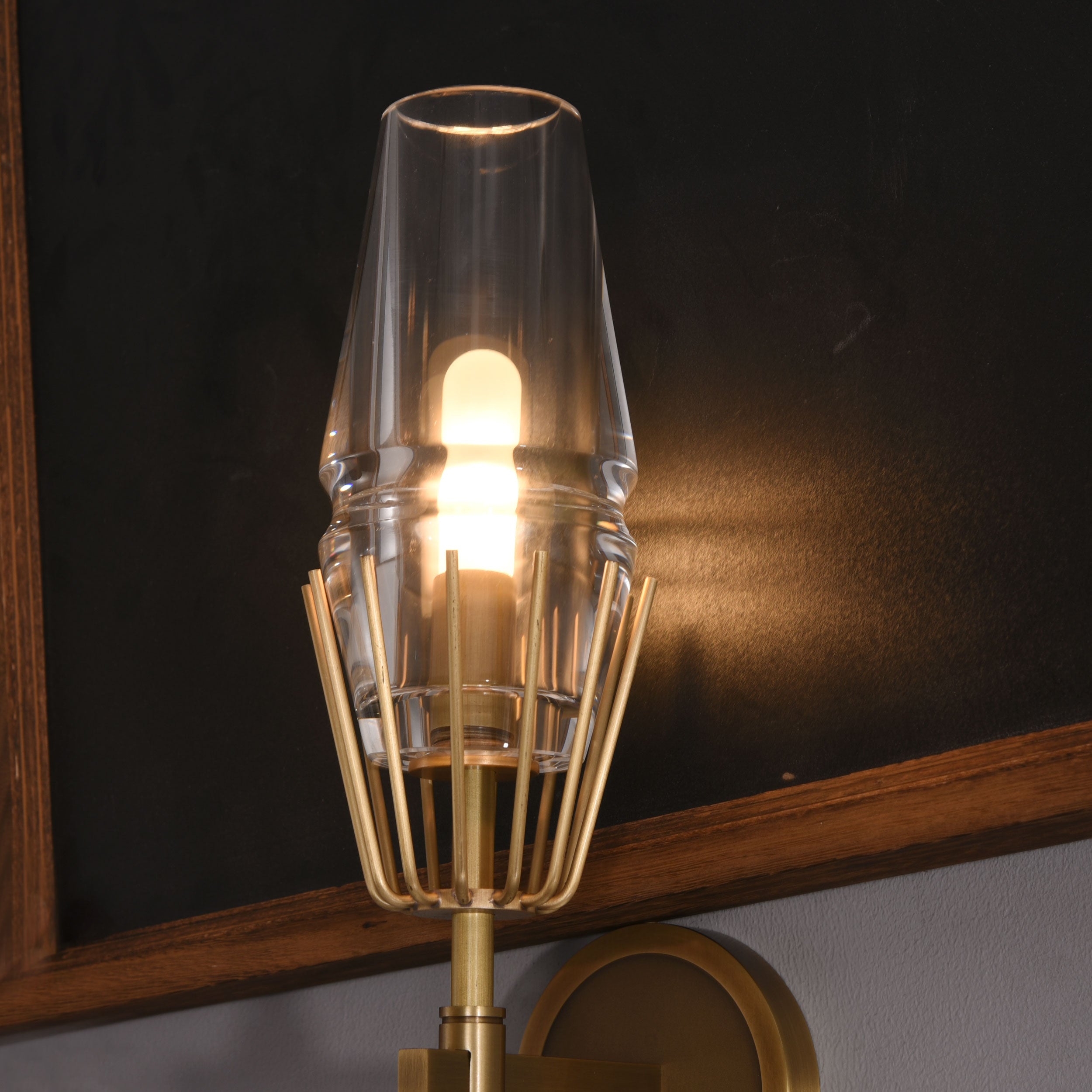 TATA Crystal Sconce Brass